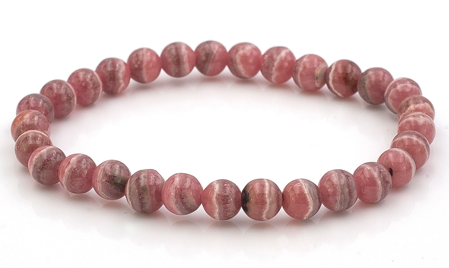 Bild von Rhodochrosit Kugeln  6mm Armband Extra