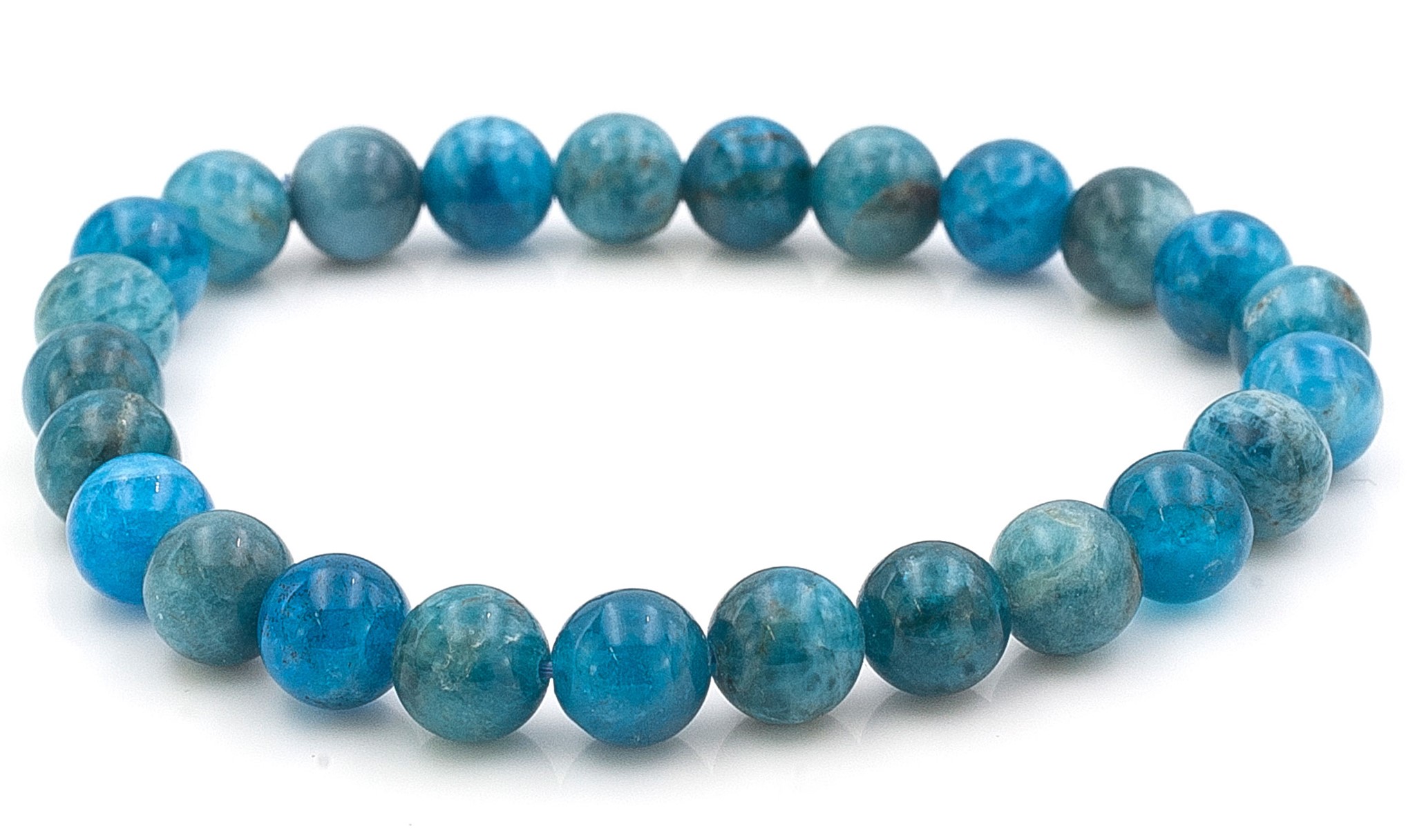 Bild von Apatit blau Kugeln  8mm Armband