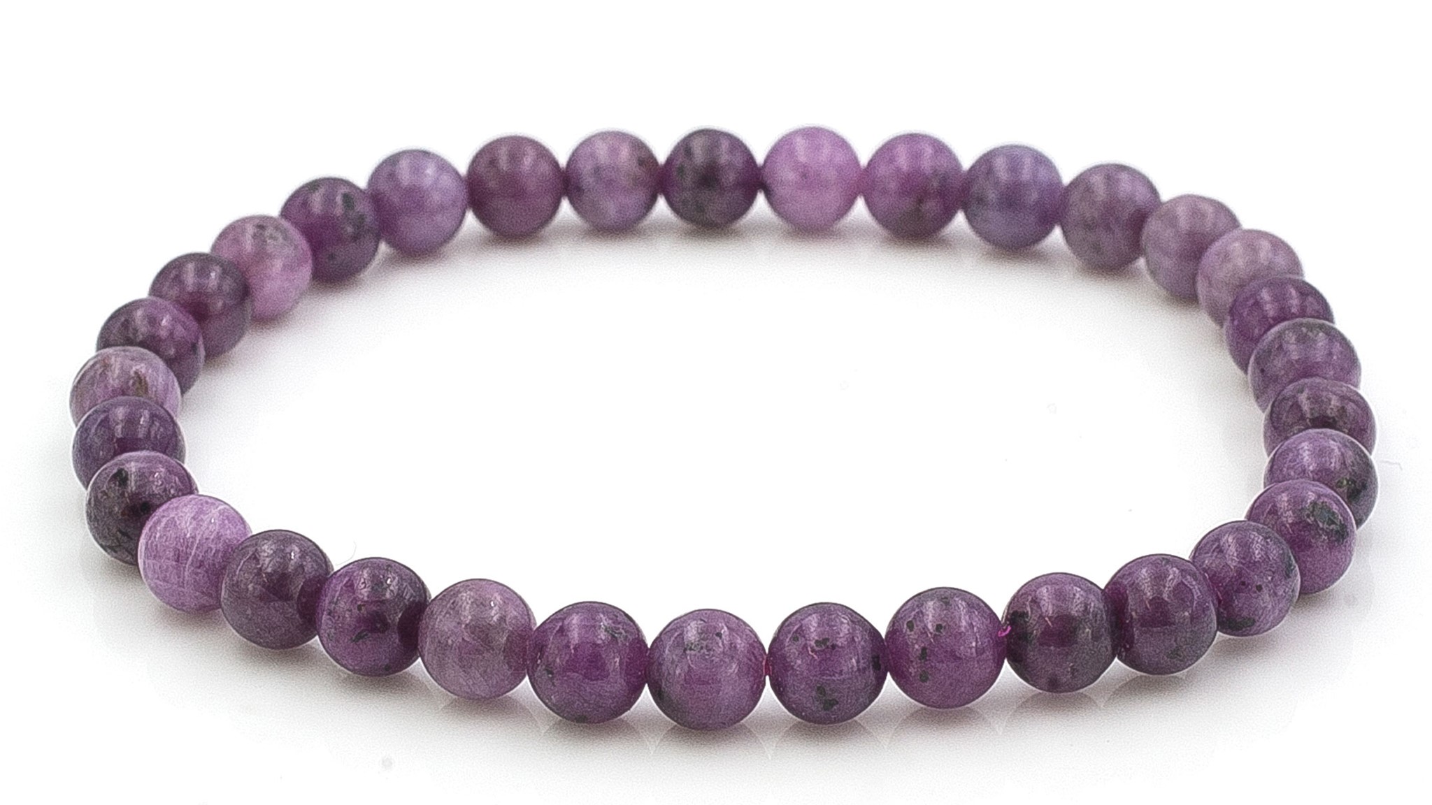Bild von Rubin Kugeln  6mm Armband