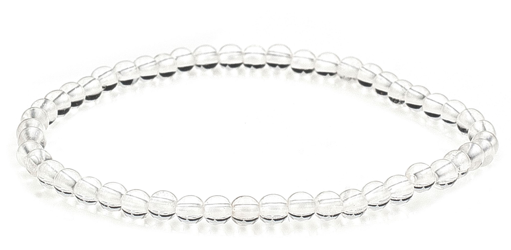 Bild von Bergkristall Kugeln  4mm Armband