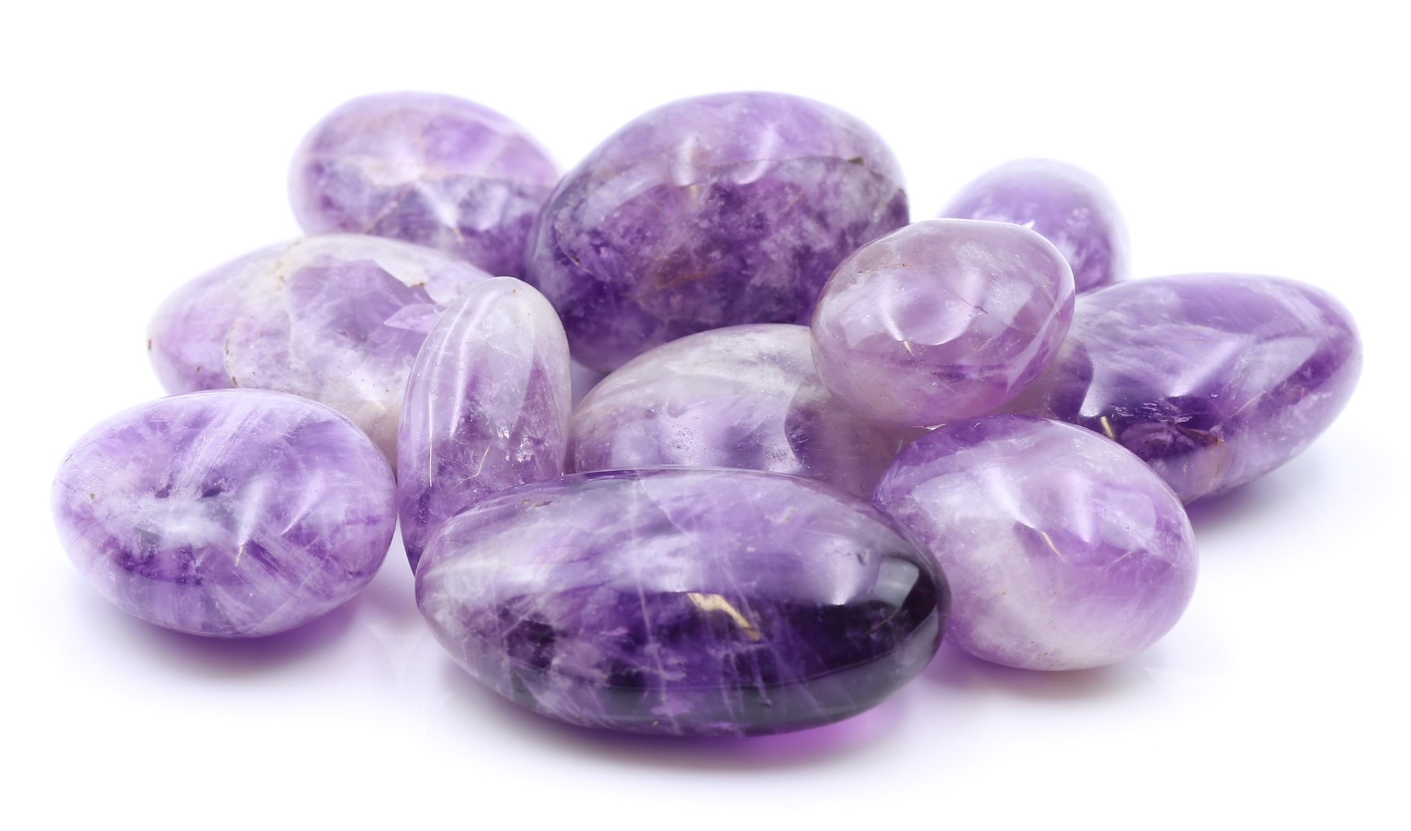 Bild von Amethyst Spezial Trommelsteine (VE: 500g)