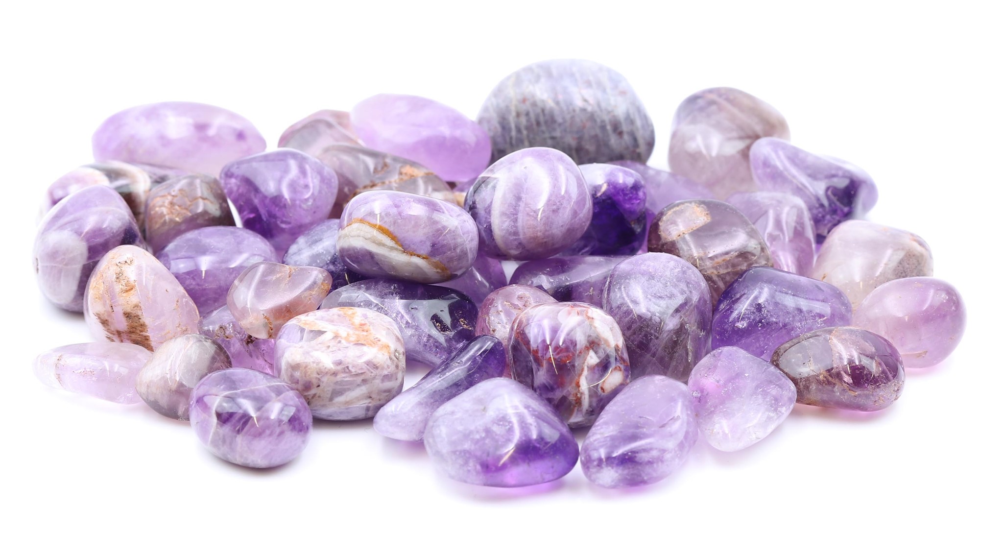 Image de Amethyst-Quarz Extra Trommelsteine (VE: 500g)