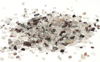 Immagine di Bergkristall mit Einschlüssen mini Trommelsteine (VE: 2.5kg)