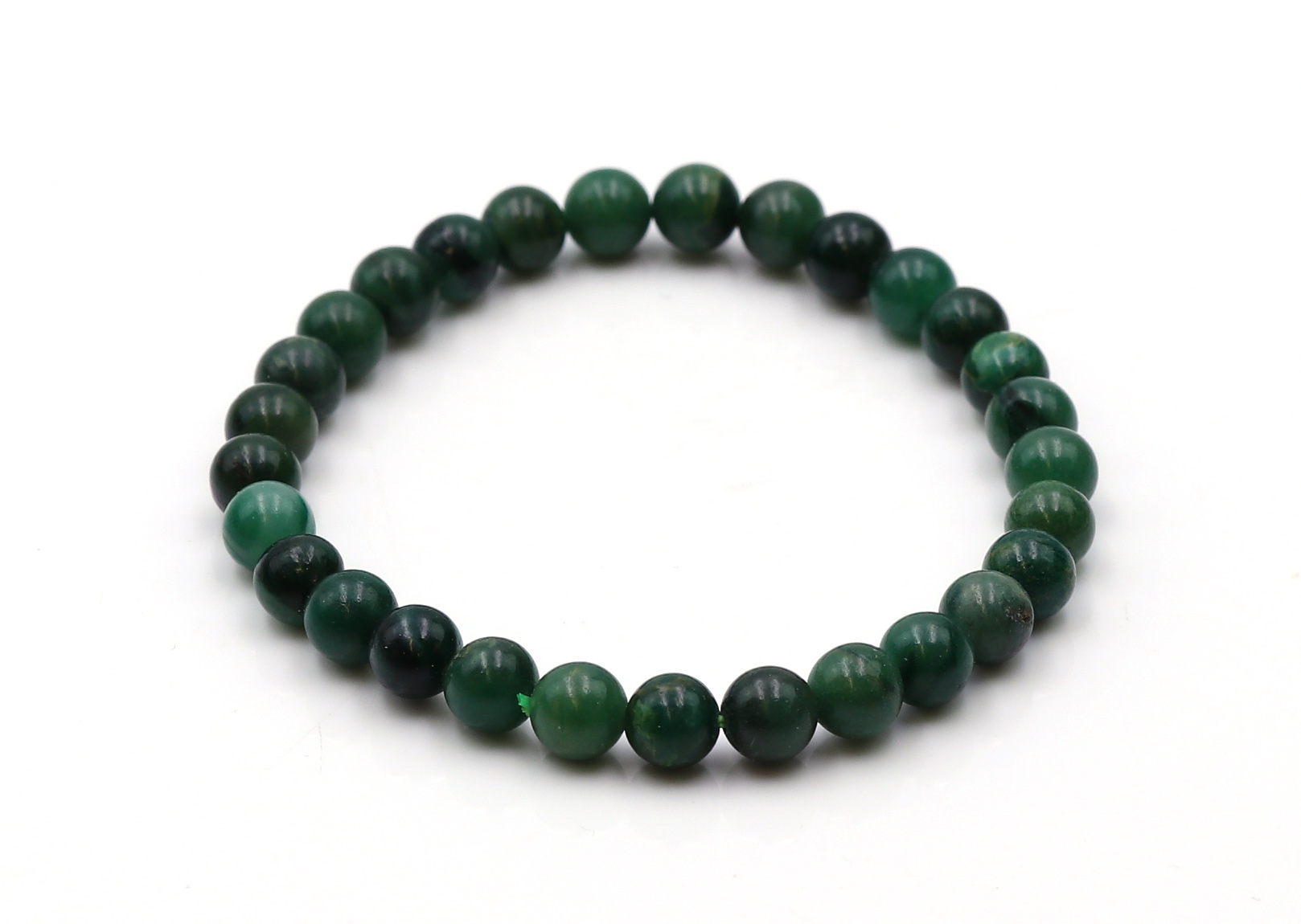 Bild von Afrika Jade 6mm Kugeln Armband