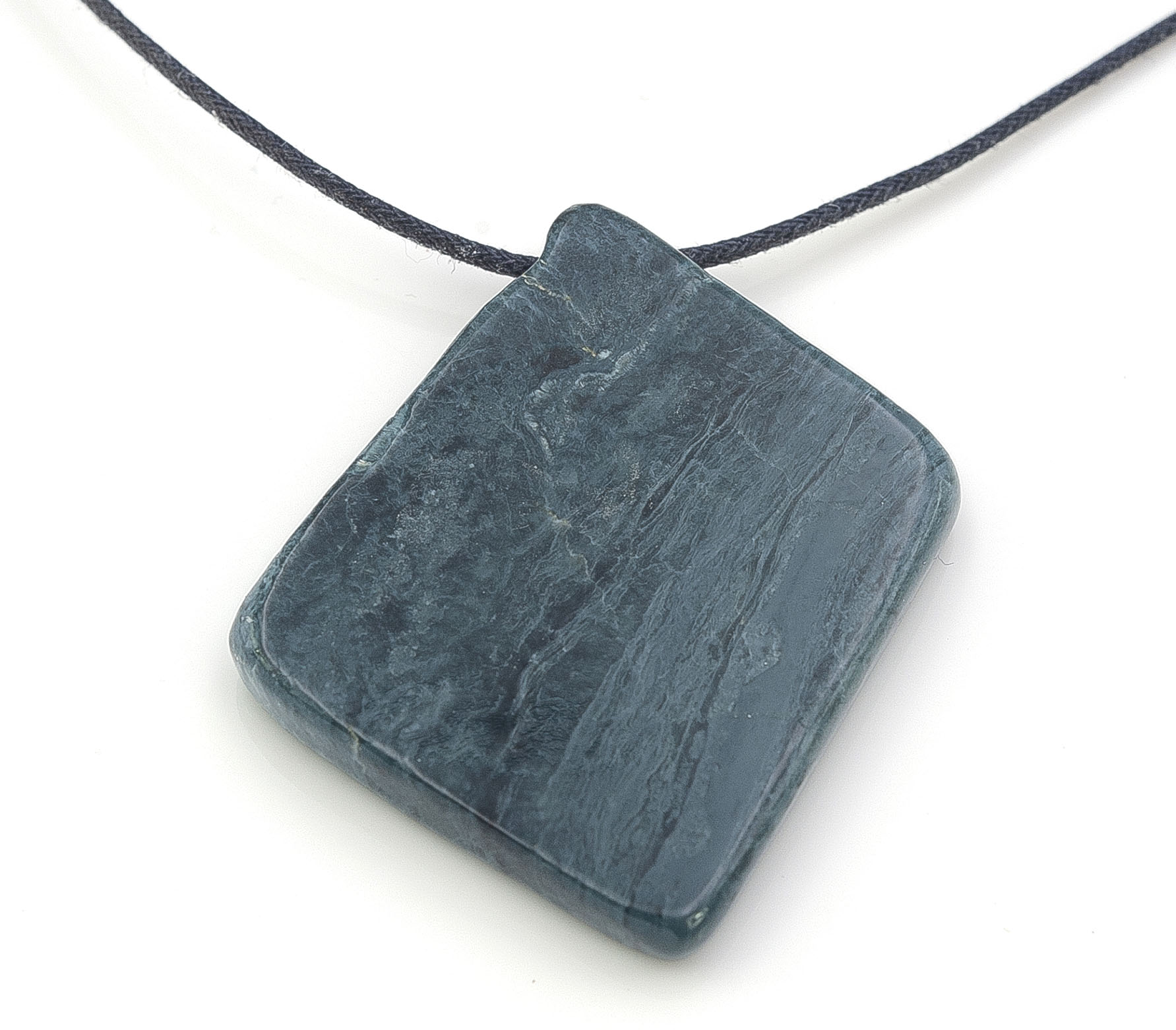 Bild von Blaue Jade Scheibe mit 3mm Loch Anhänger