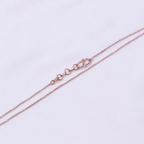 Bild von Hand der Fatima Halskette 45m, Silber 925 roségold