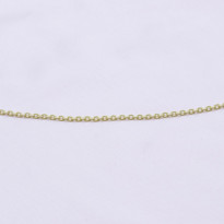 Image de Silberkette Rolo Oval 3mm - 65cm, Silber vergoldet