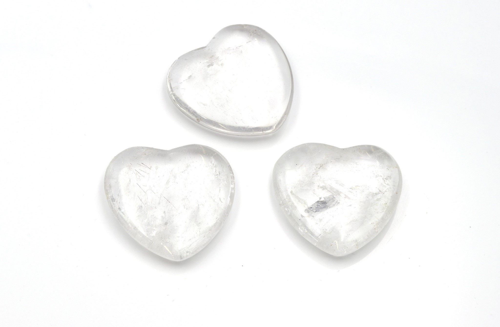 Image de Bergkristall "Love Hearts" 45mm flach