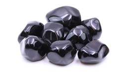 Immagine di Obsidian schwarz Trommelsteine (VE: 500g)