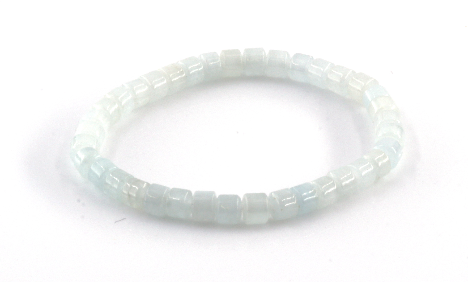 Image de Aquamarin Walze 6mm Armband