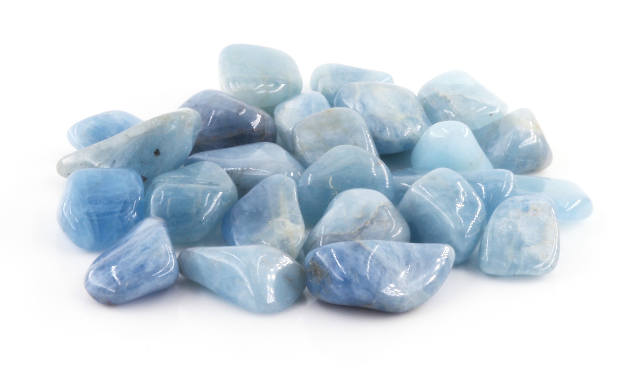 Bild von Aquamarin Extra Trommelsteine (VE: 300g)