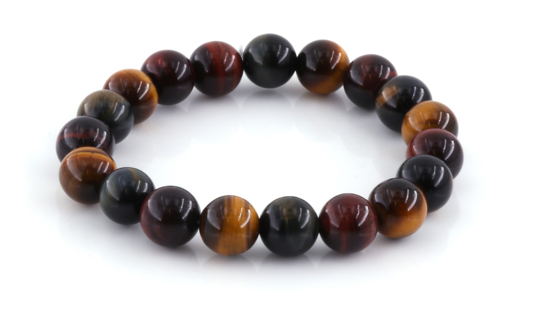 Bild von Tiger Mix Kugeln 10mm Armband