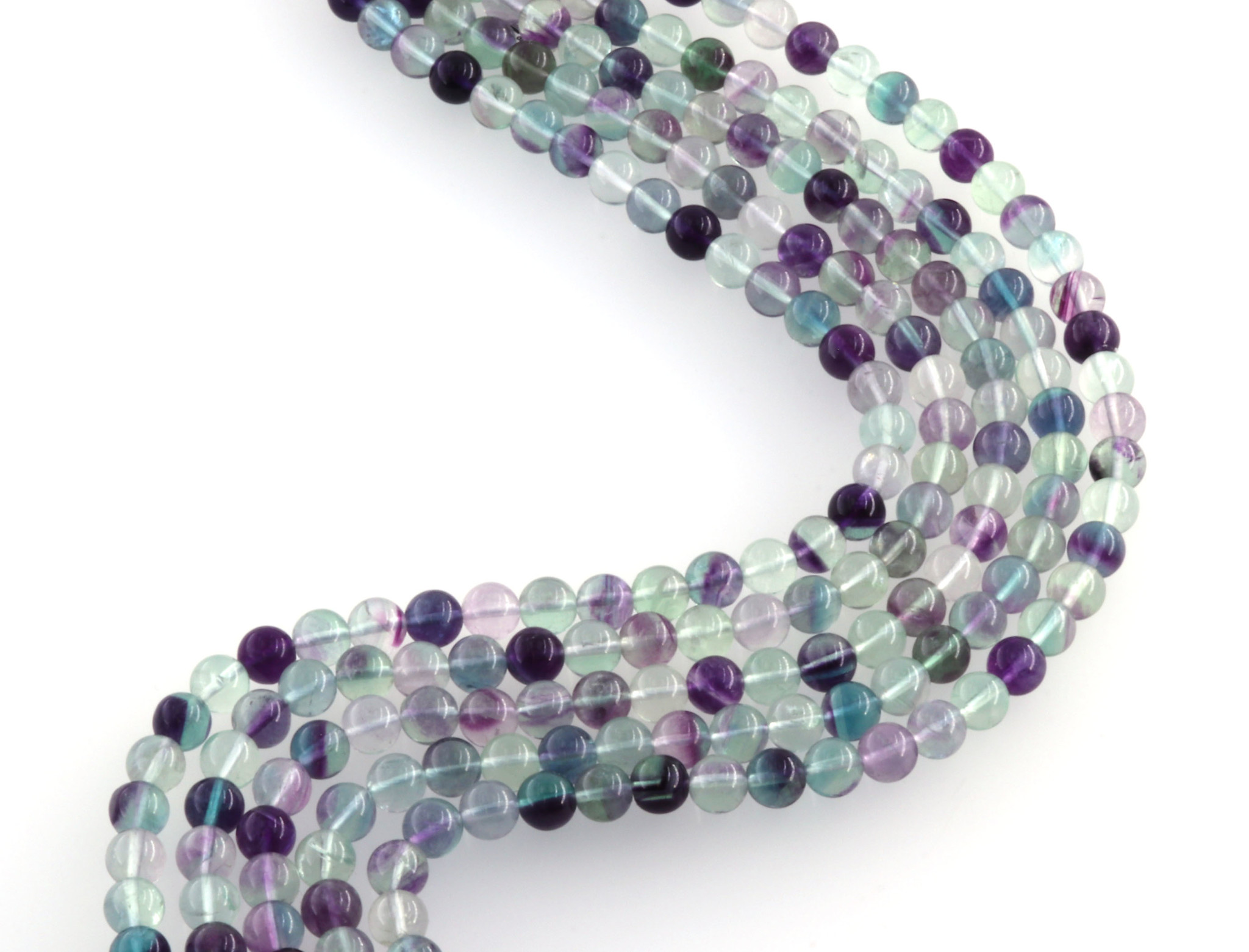 Fluorit Kugeln  8mm Strang (A-Qualität)