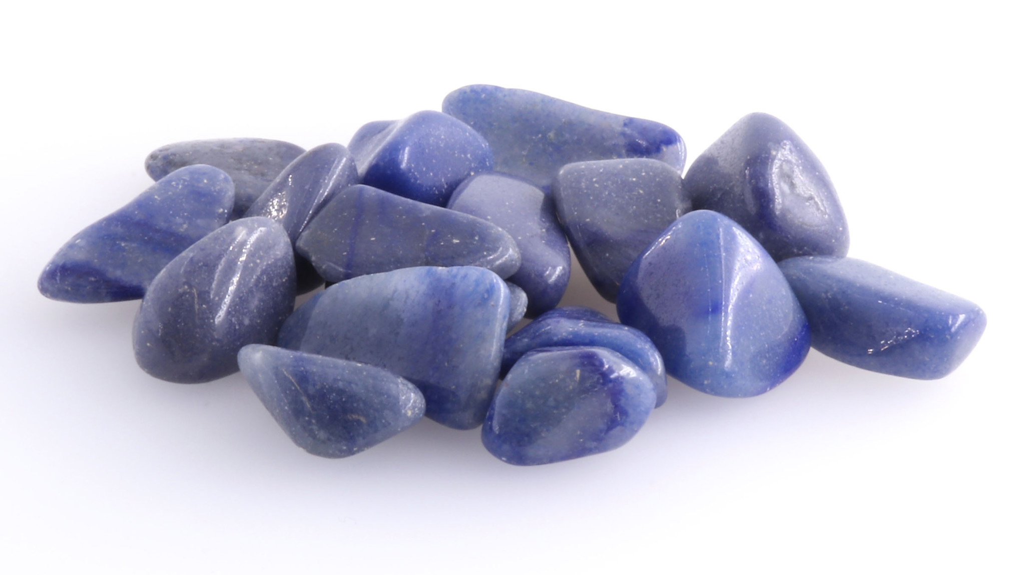 Bild von Blauquarz Trommelsteine Extra (VE: 500g)