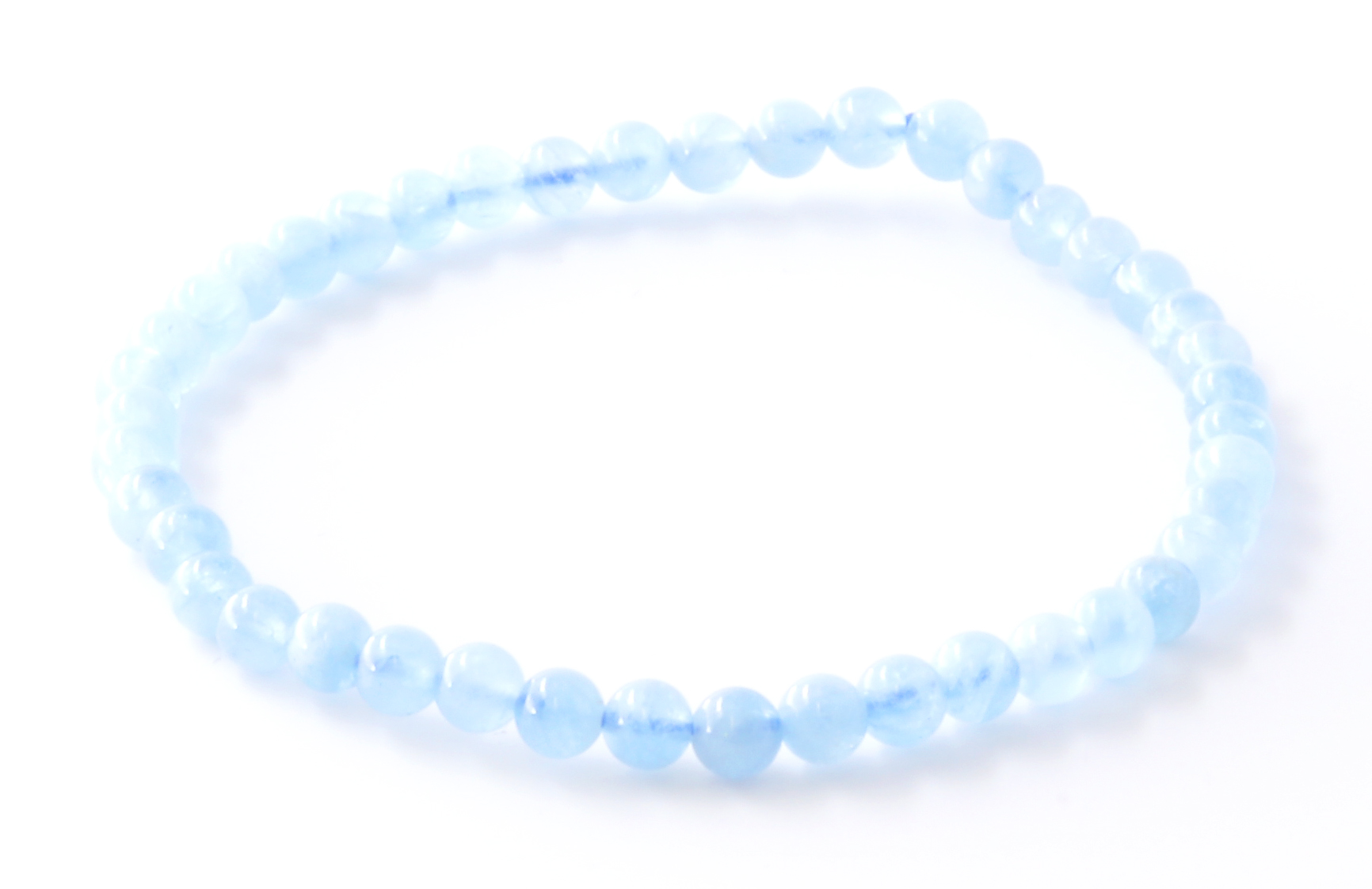 Bild von Aquamarin Kugeln  4mm Armband Extra