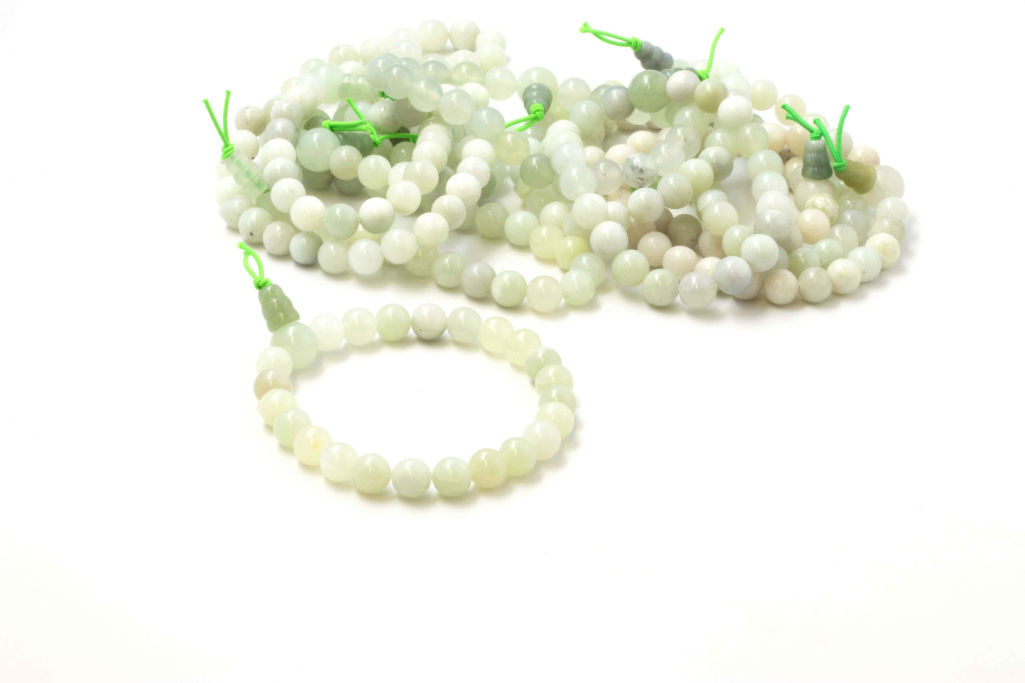 Immagine di China Jade Mala-Armband 8mm. 23 Kugeln 