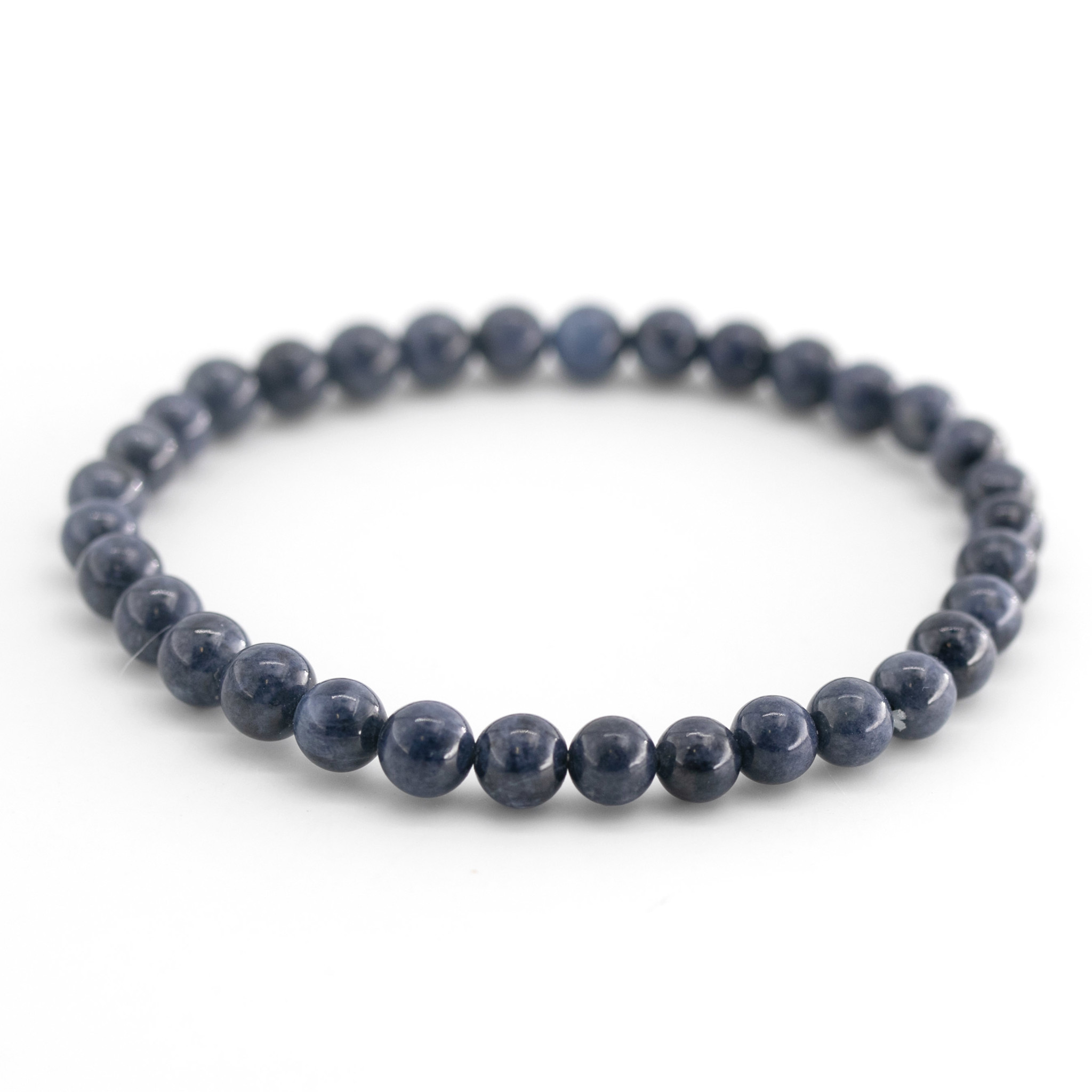 Image de Saphir Kugeln  6mm Armband
