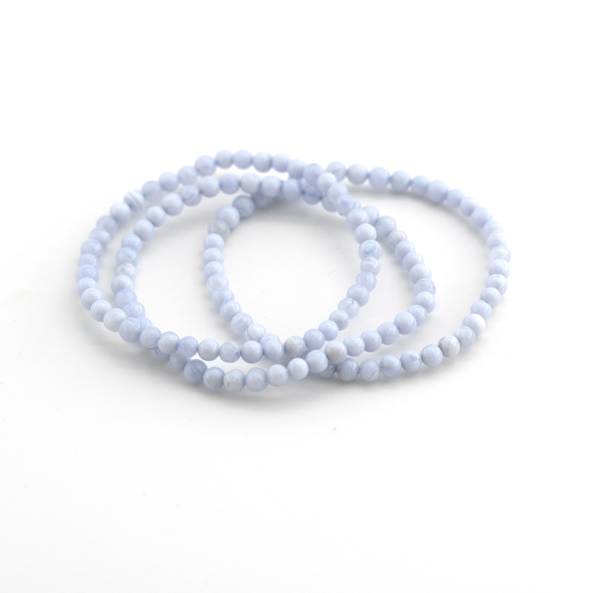 Bild von Chalcedon Kugeln  4mm Armband Extra