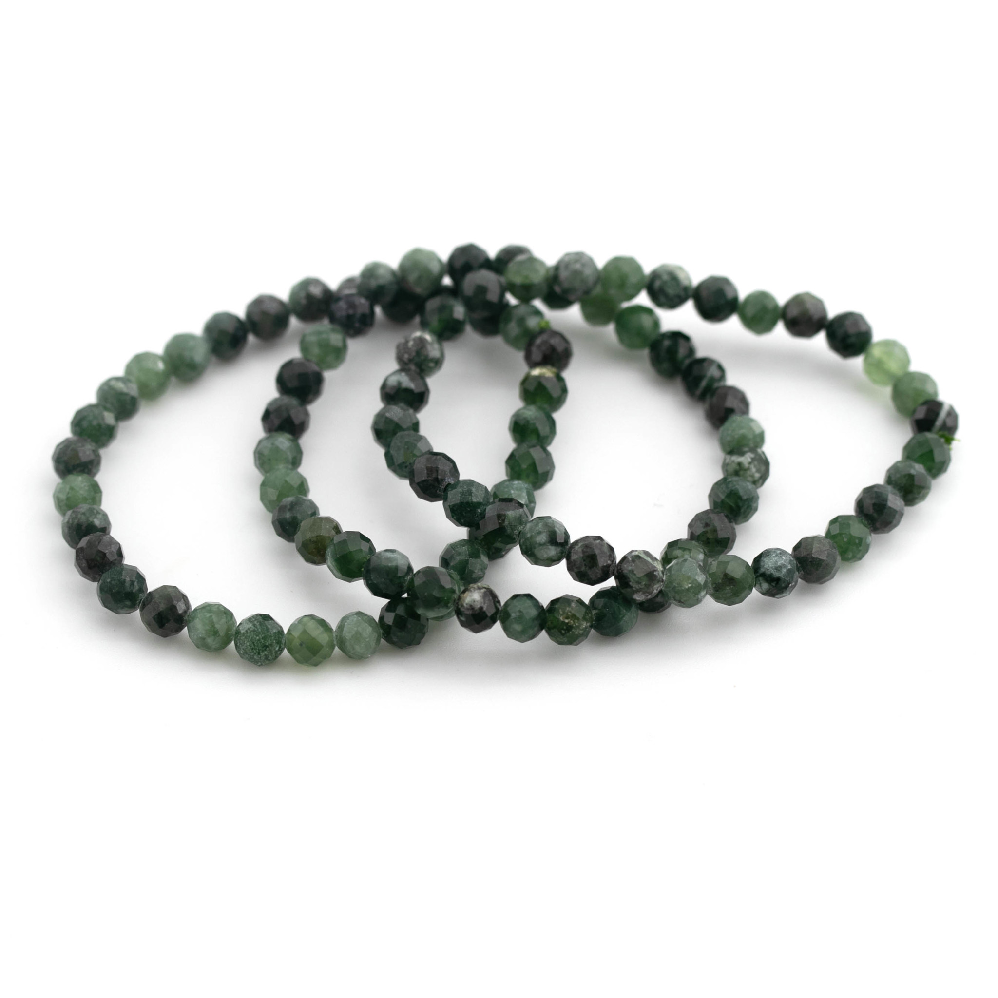 Canada Jade fac. Kugeln  6mm Armband (Nephrit)