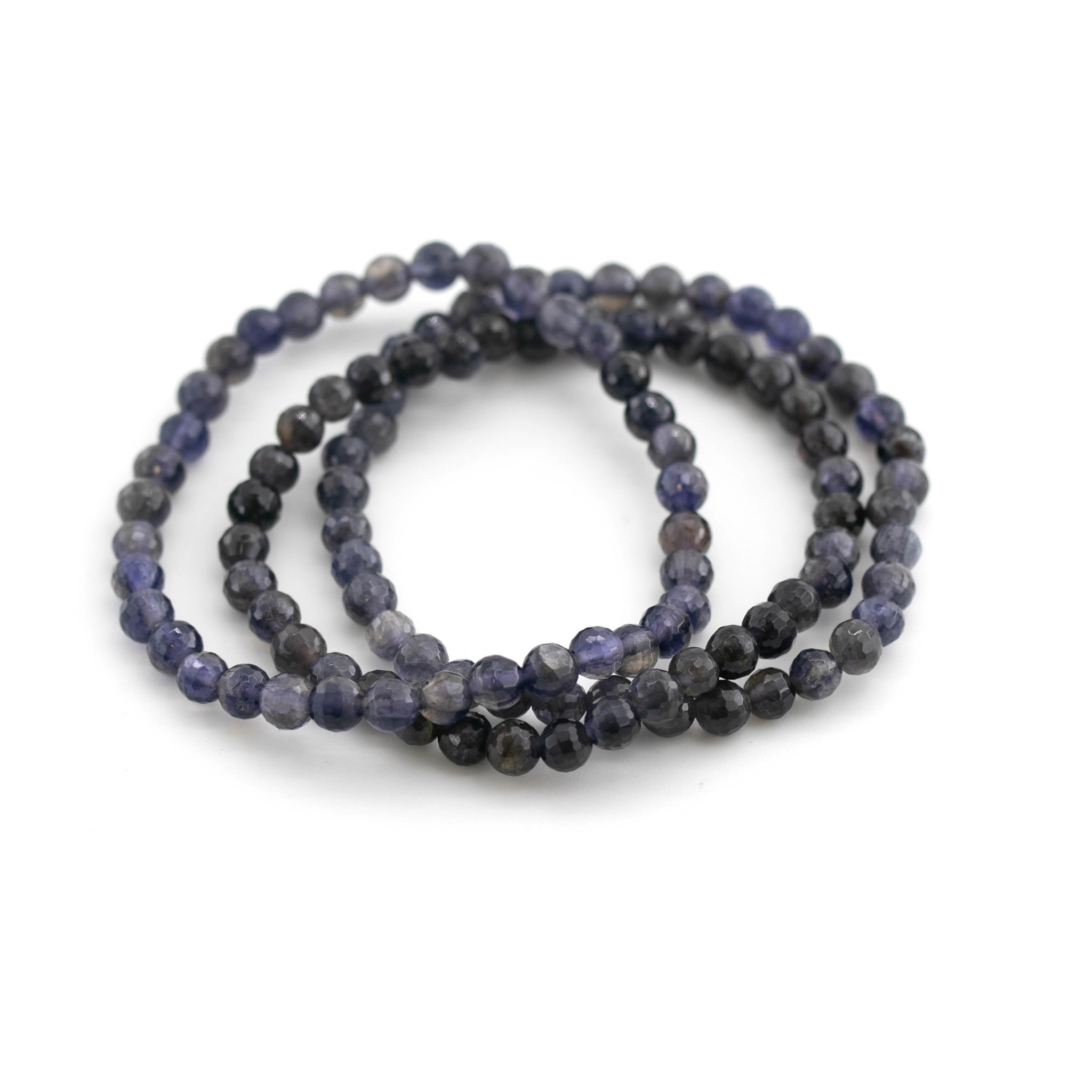 Iolith fac. Button 6mm Armband 21cm