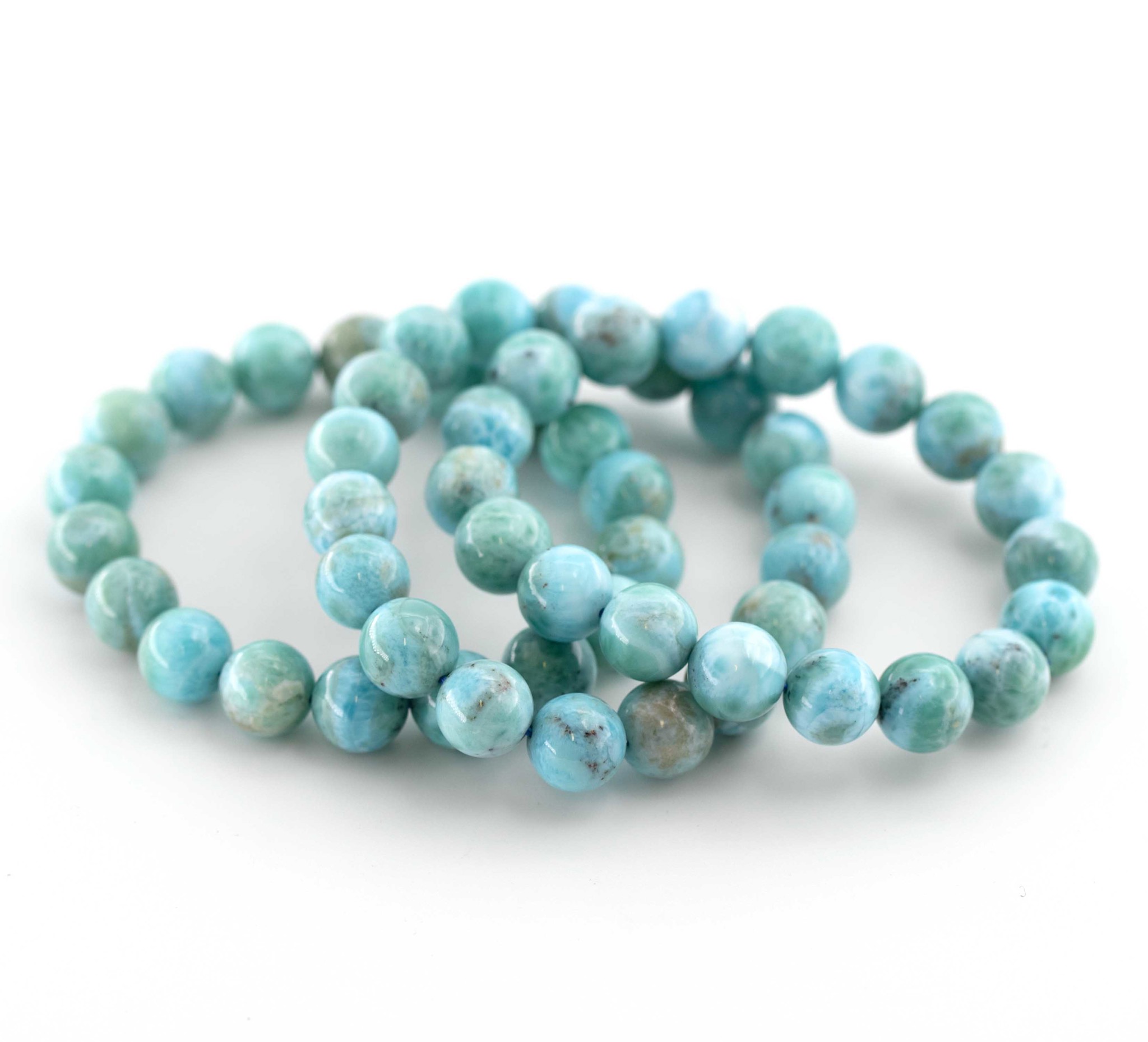 Image de Larimar Kugeln 11-12mm Armband