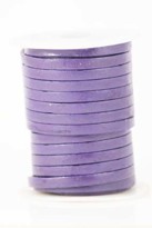 Immagine di Lederband flach 4mm violett, 10m Rolle