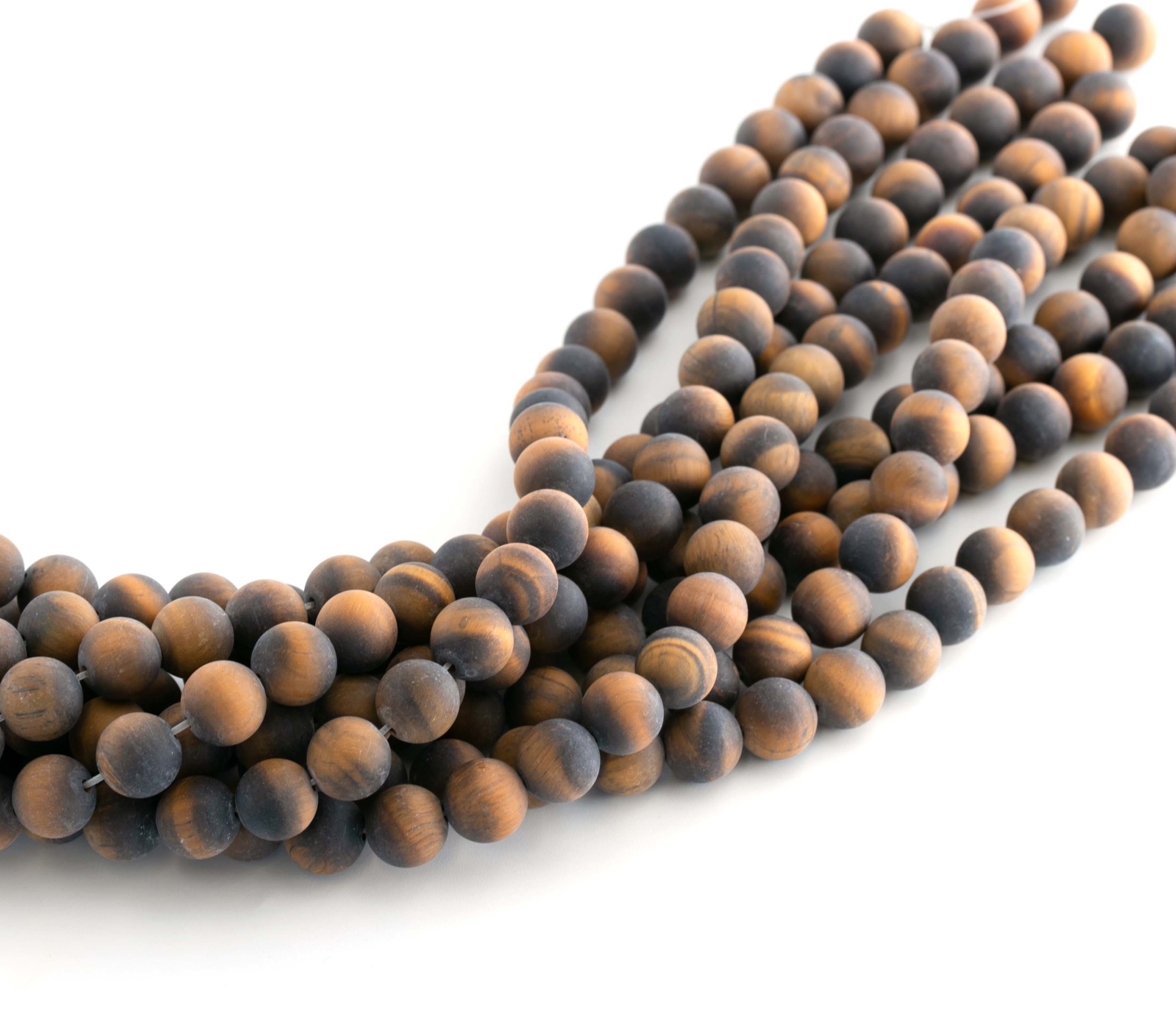 Immagine di Occhio di tigre 10 mm filo (satinato)