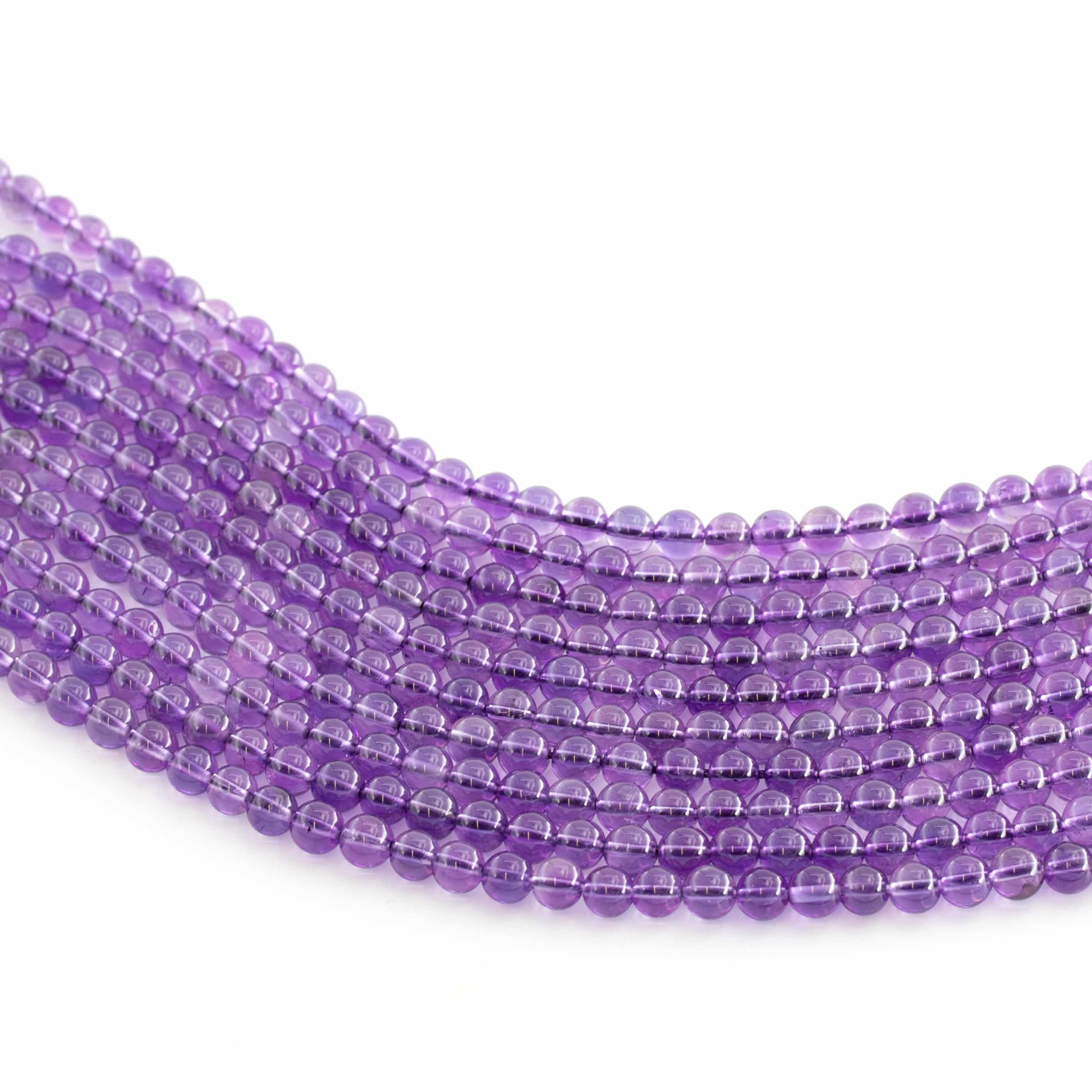 Bild von Amethyst Kugeln 6mm Strang TOP