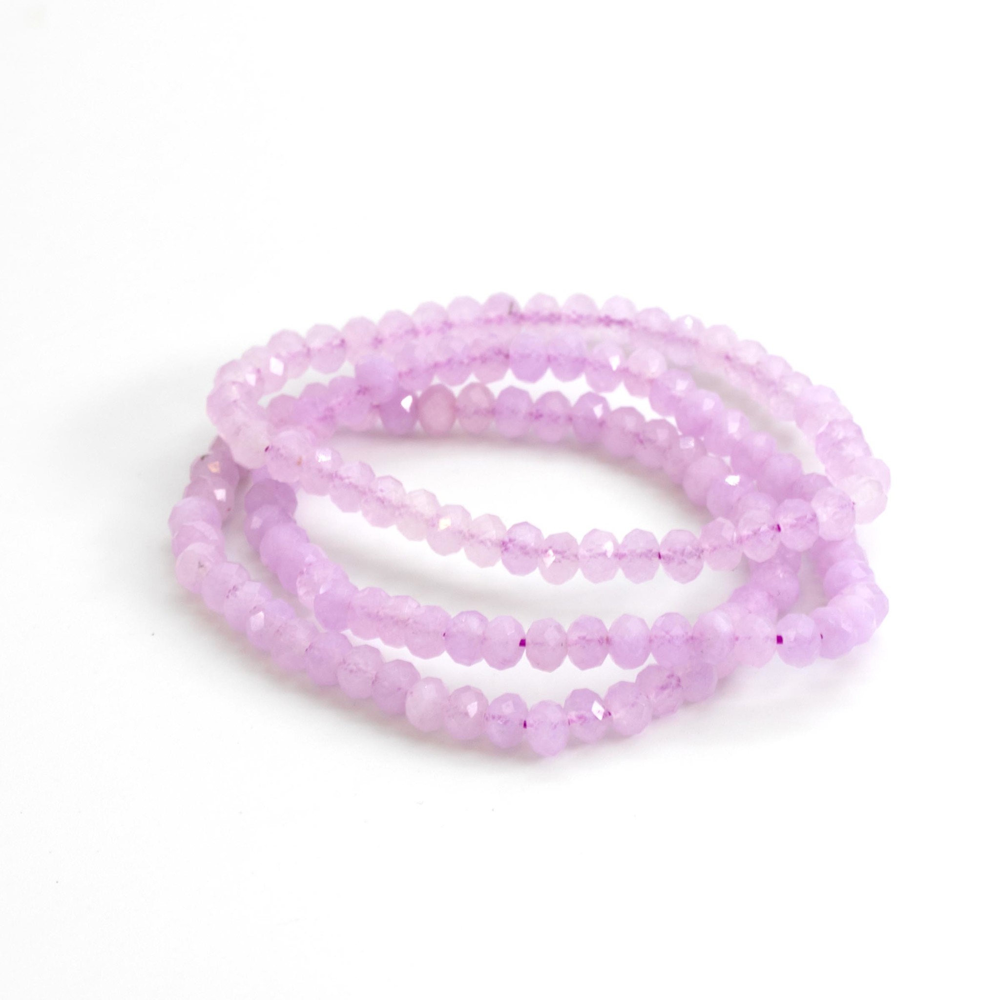 Immagine di Amethyst fac. Button  6mm (Lavendel) Armband