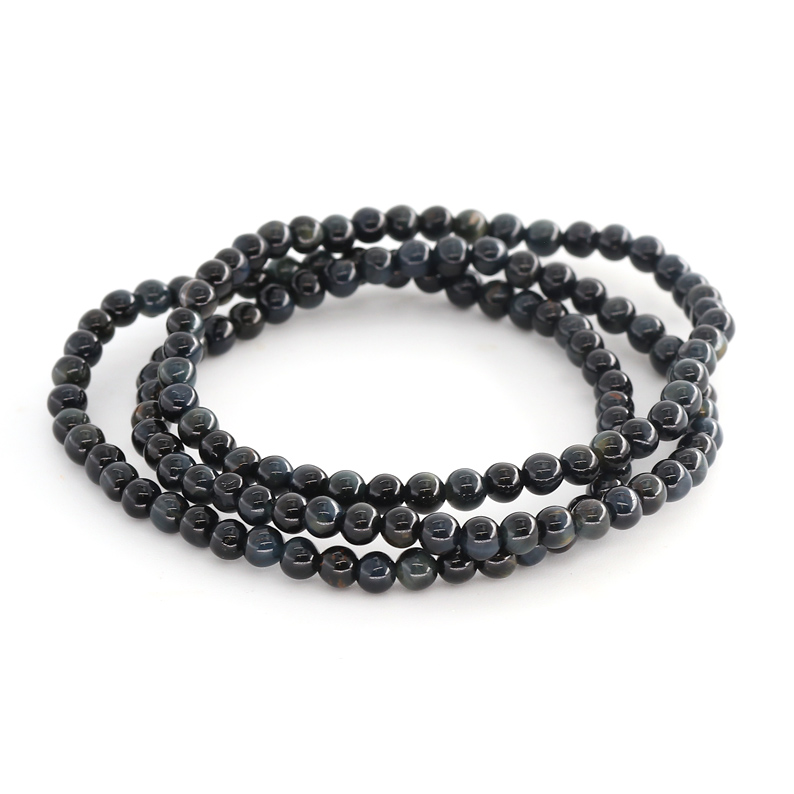 Bild von Falkenauge Kugeln  4mm Armband