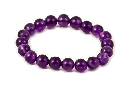 Bild von Amethyst Kugeln 10mm Armband Extra