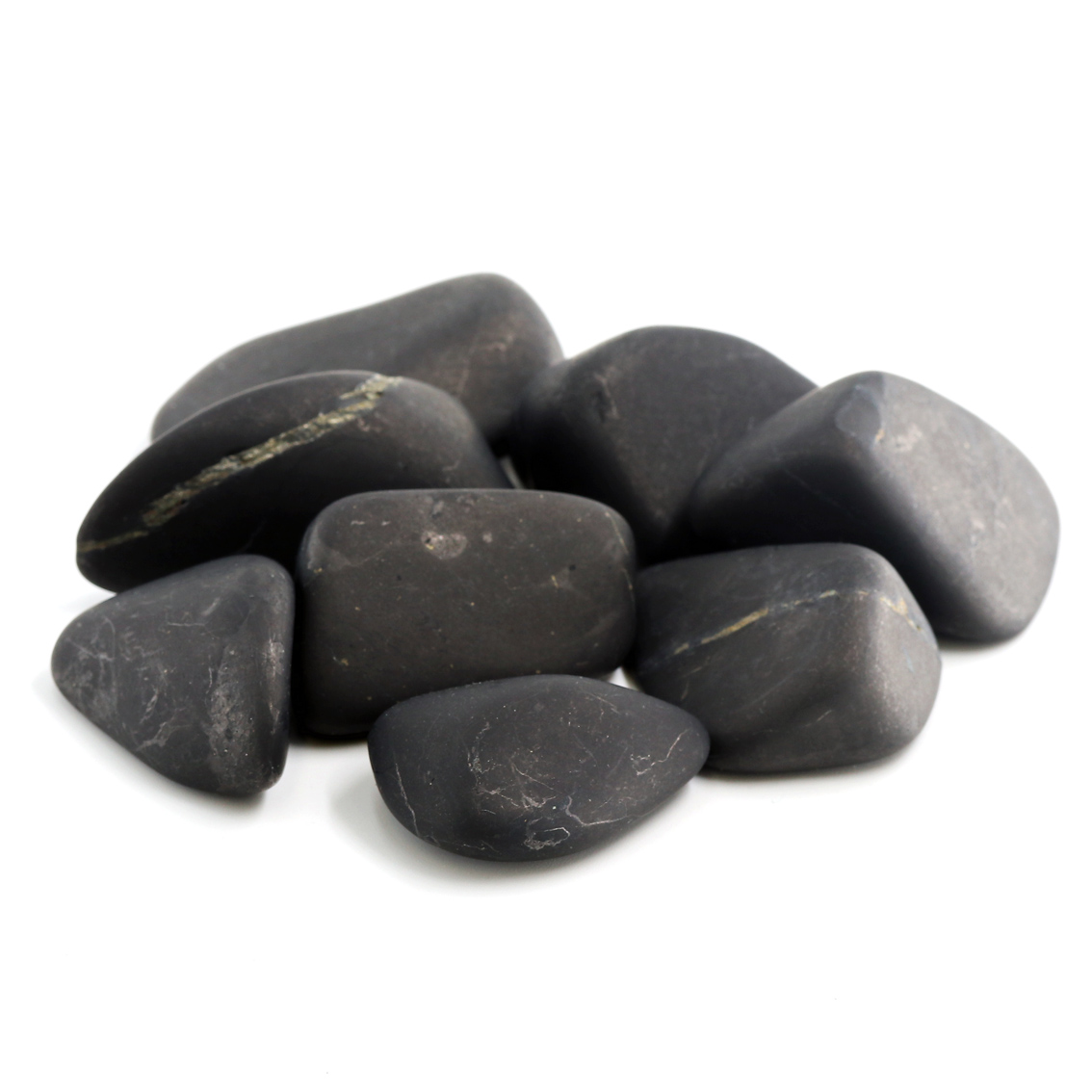 Image de Schungit Trommelsteine (matt) VE: 500g