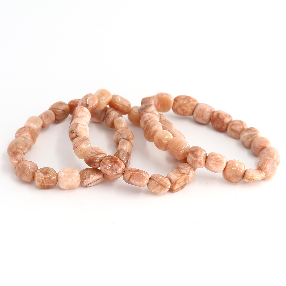 Immagine di Mondstein Nuggets Crazy  8-12mm Armband (peach)