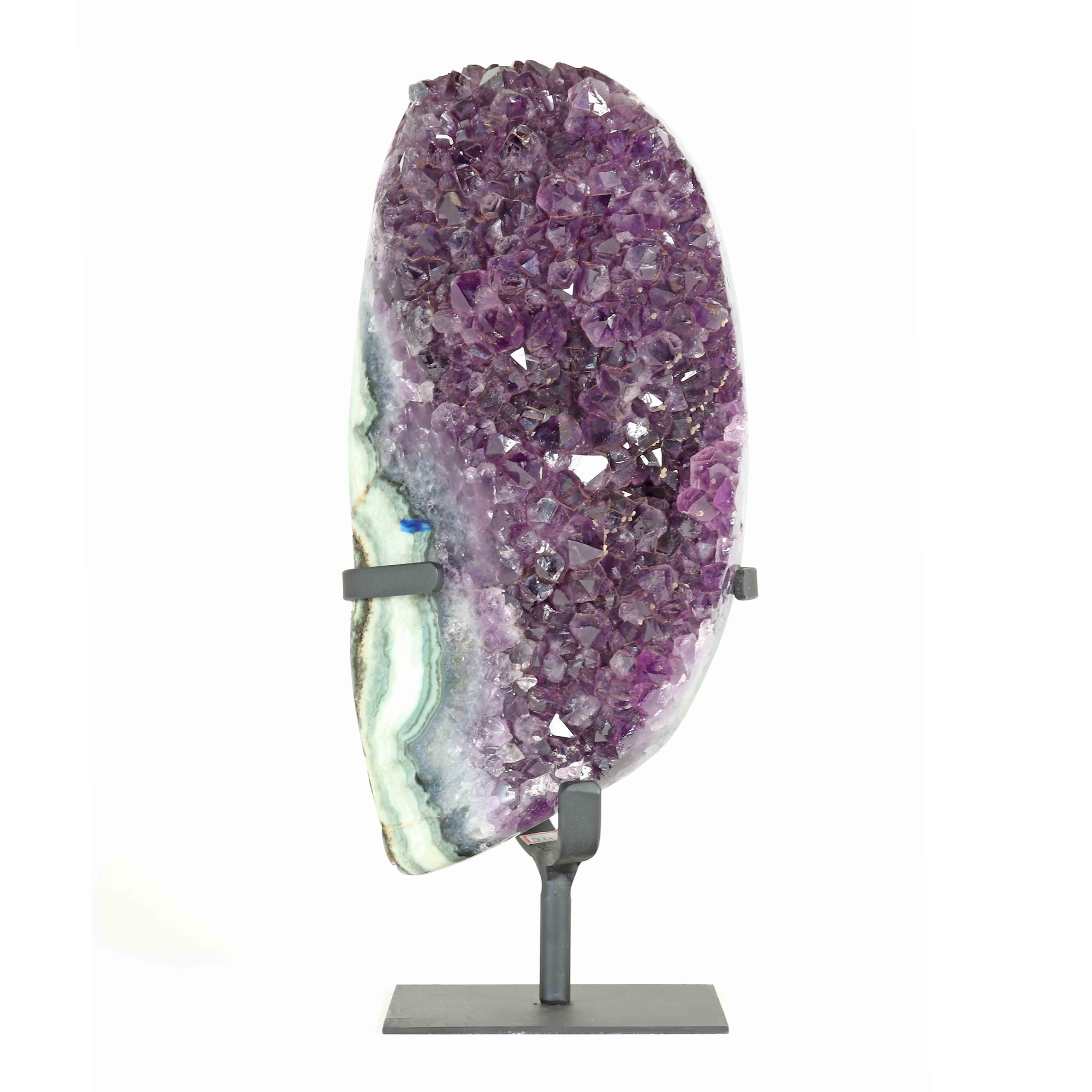 Bild von Amethyst Geoden auf Display, 28cm hoch (Uruguay)