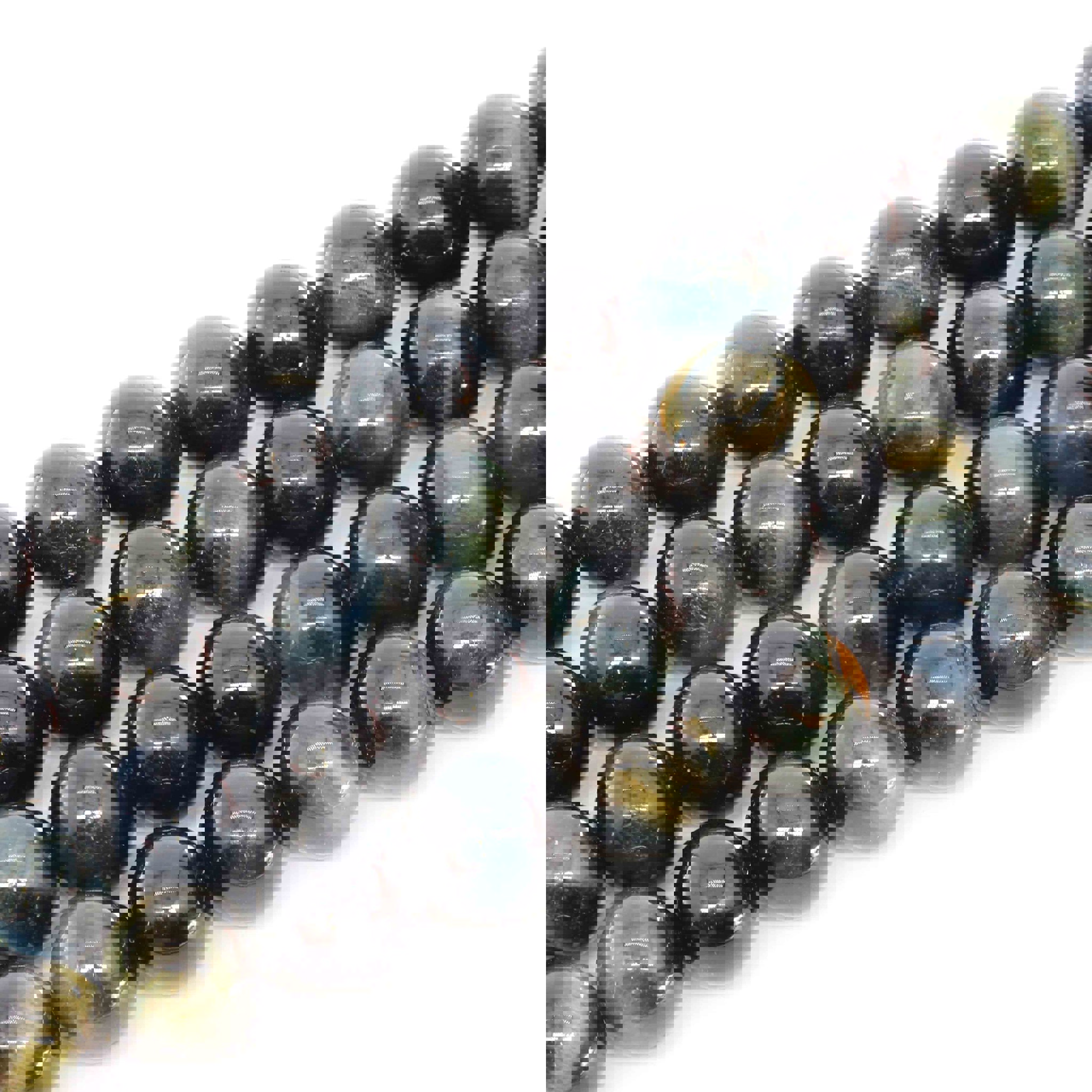Bild von Falkenauge Kugeln  10mm Strang