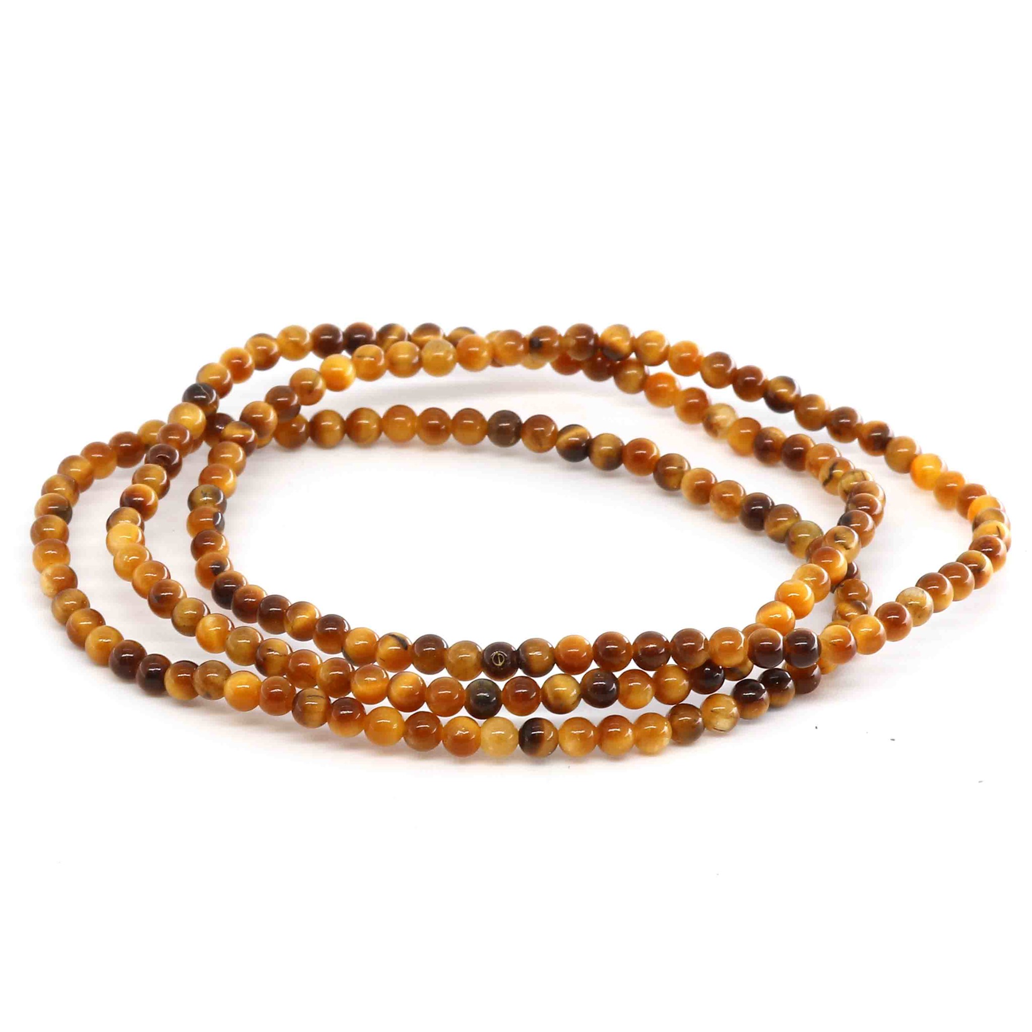 Image de Tigerauge Kugeln  3mm Armband
