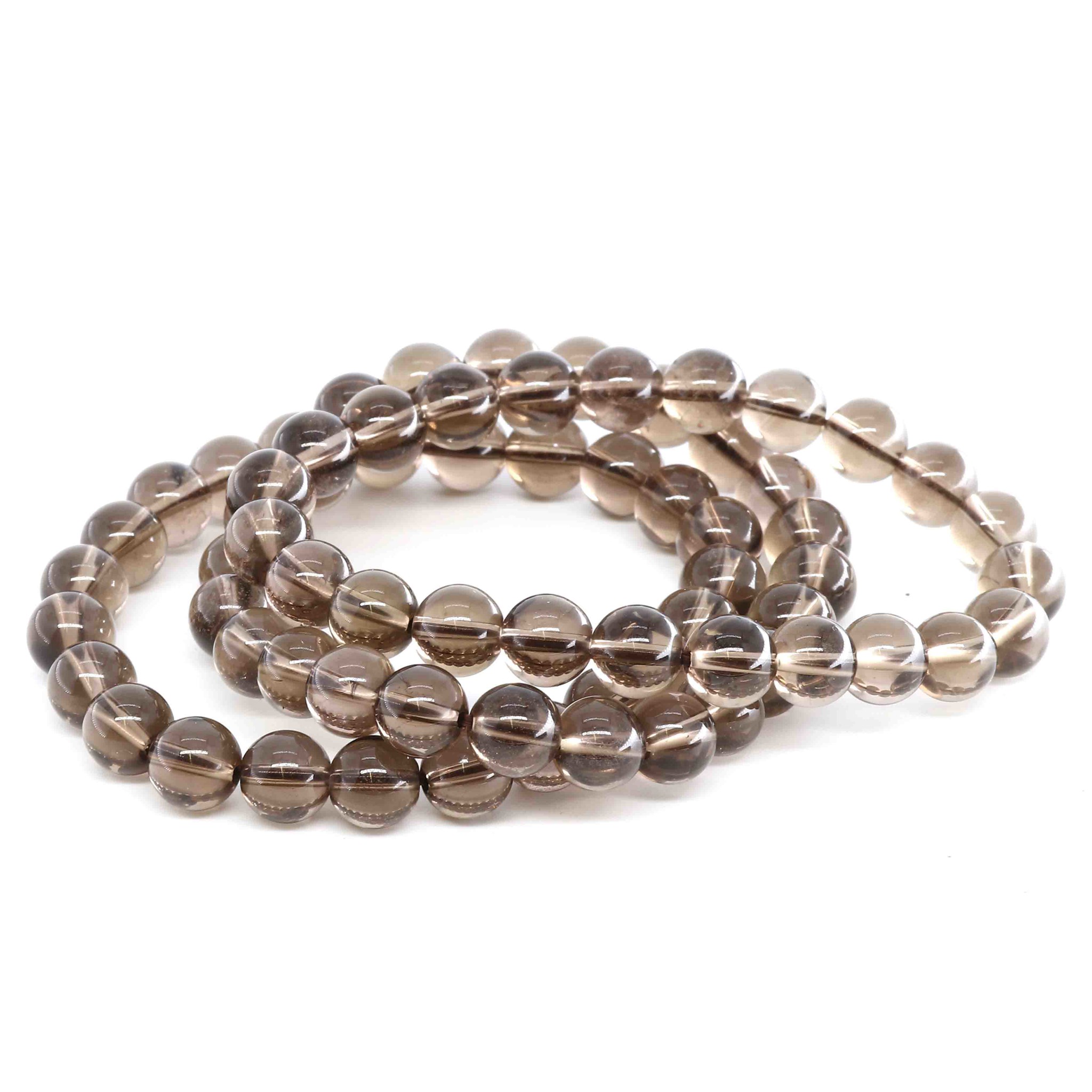 Image de Rauchquarz Kugeln  8mm Armband