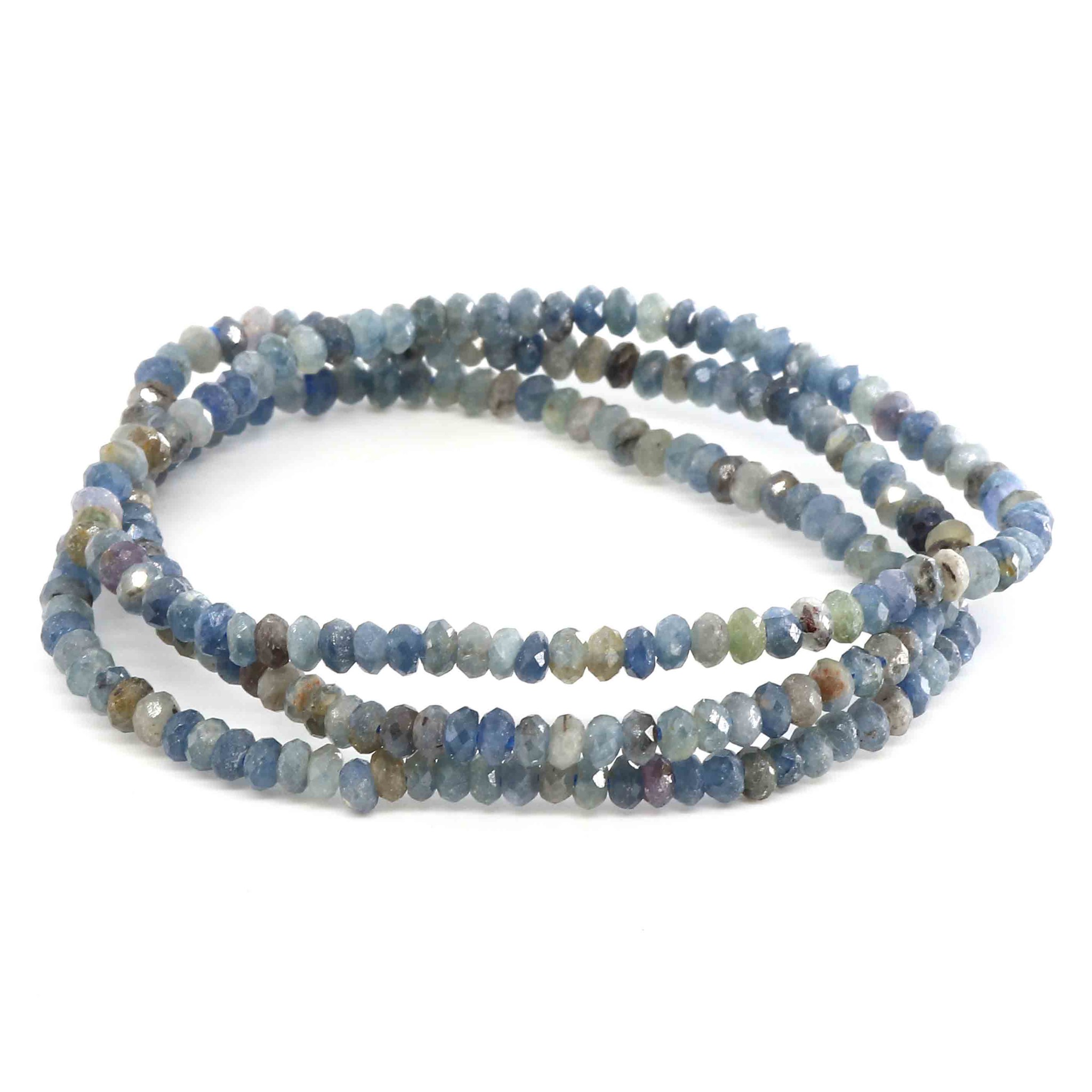 Image de Saphir fac. Button  4mm Armband