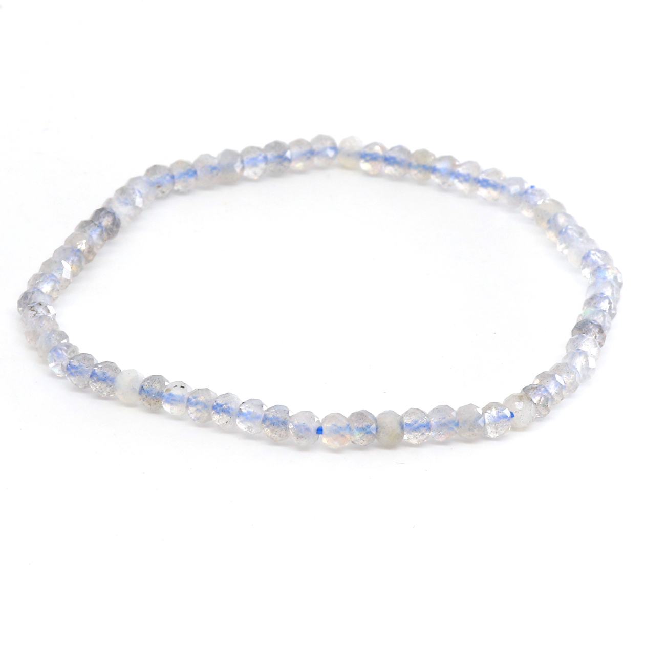 Image de Labradorit fac. Button  4mm Armband