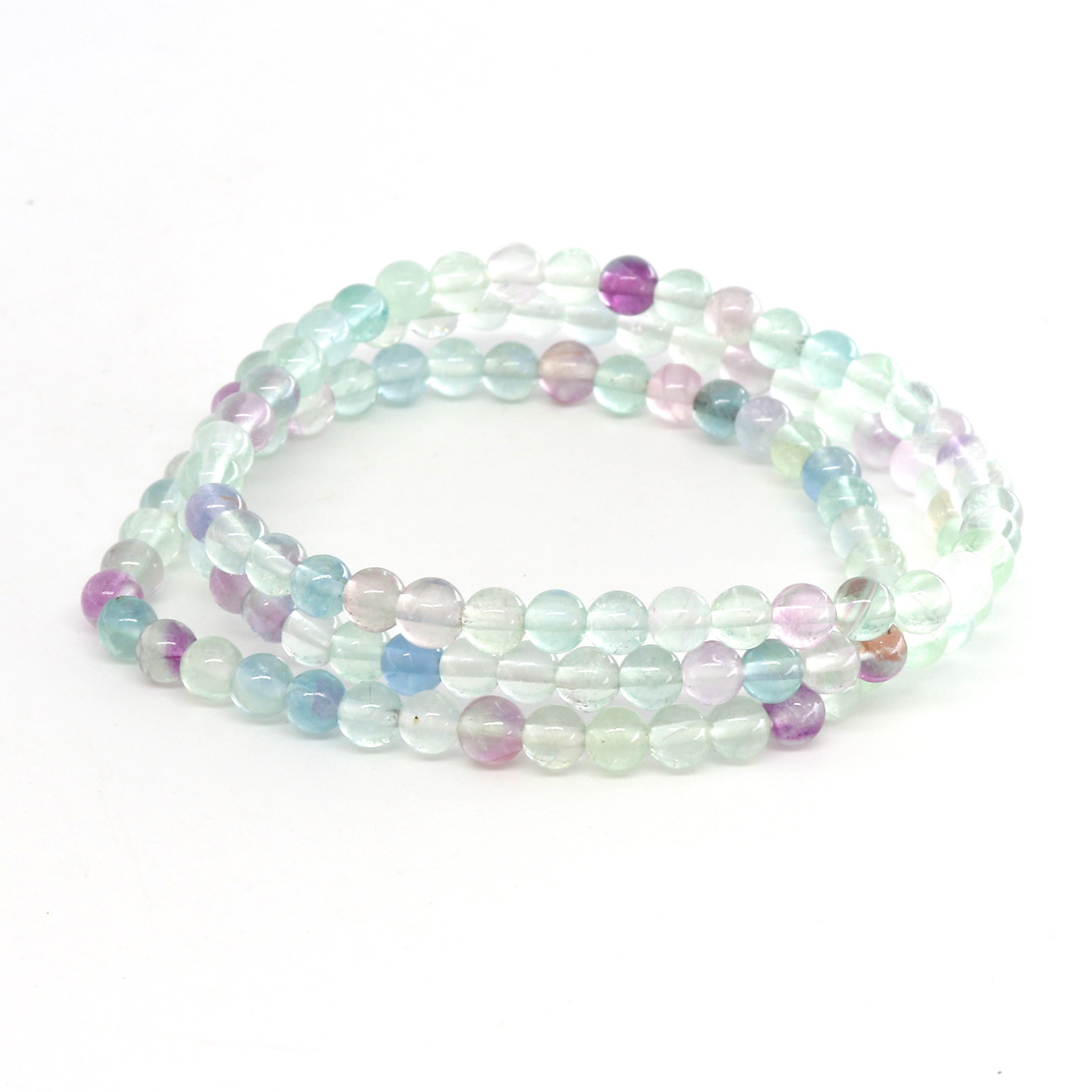 Image de Fluorit Kugeln  4mm Armband