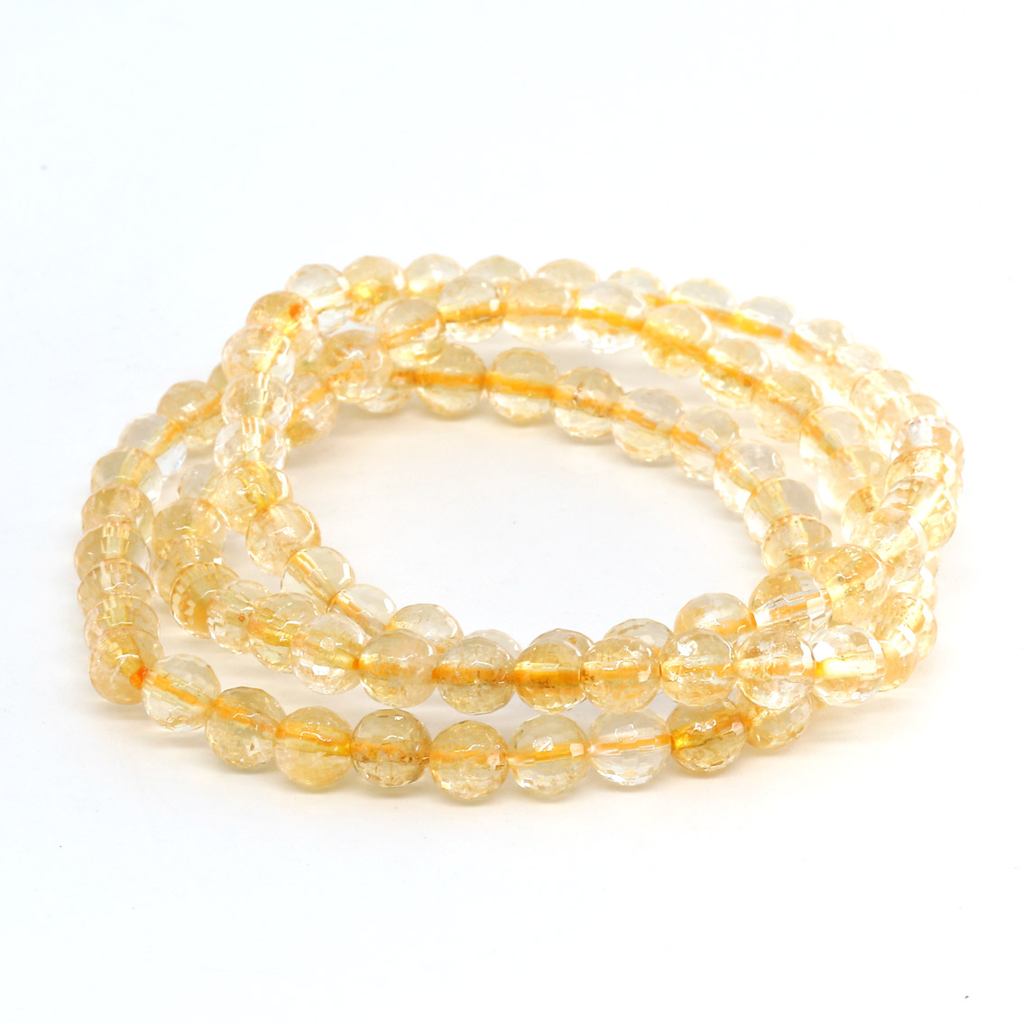 Image de Citrin fac. Kugeln  6mm Armband