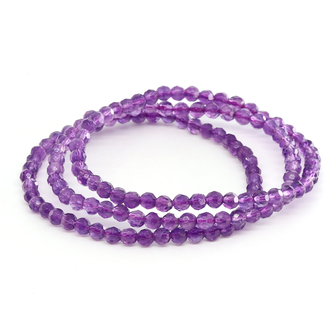 Immagine di Amethyst fac. Kugeln  4mm Extra Armband