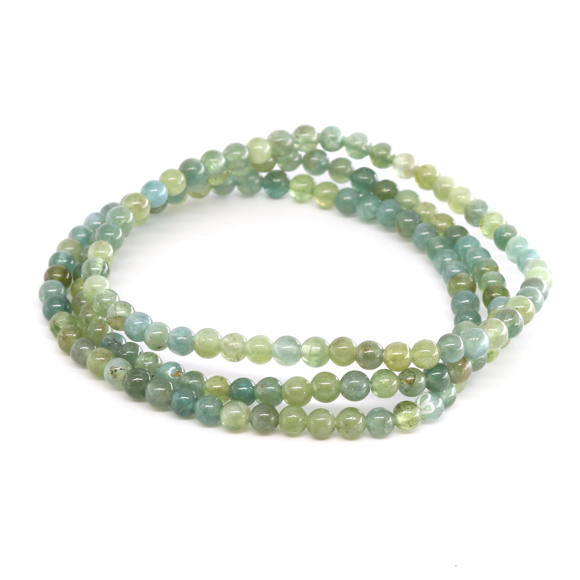 Image de Grüner Apatit Kugeln  4mm Armband 