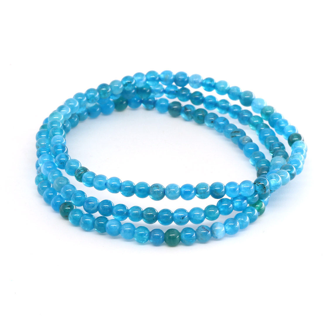 Bild von Apatit blau Kugeln  4mm Armband