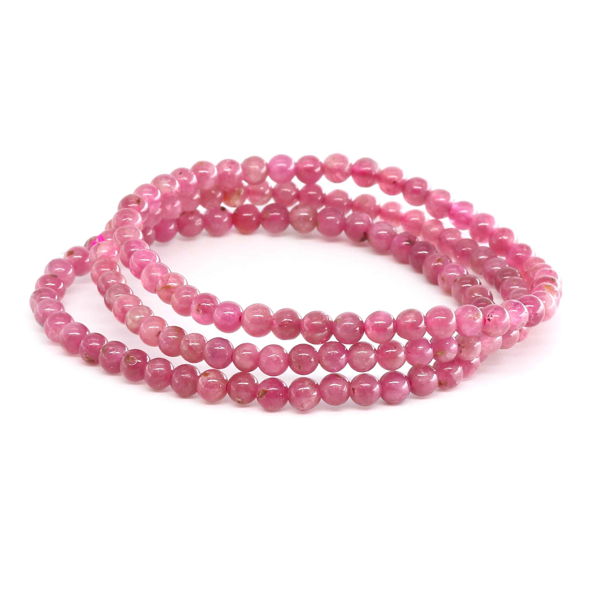 Bild von Turmalin farbig Kugeln  4mm Armband (pink)