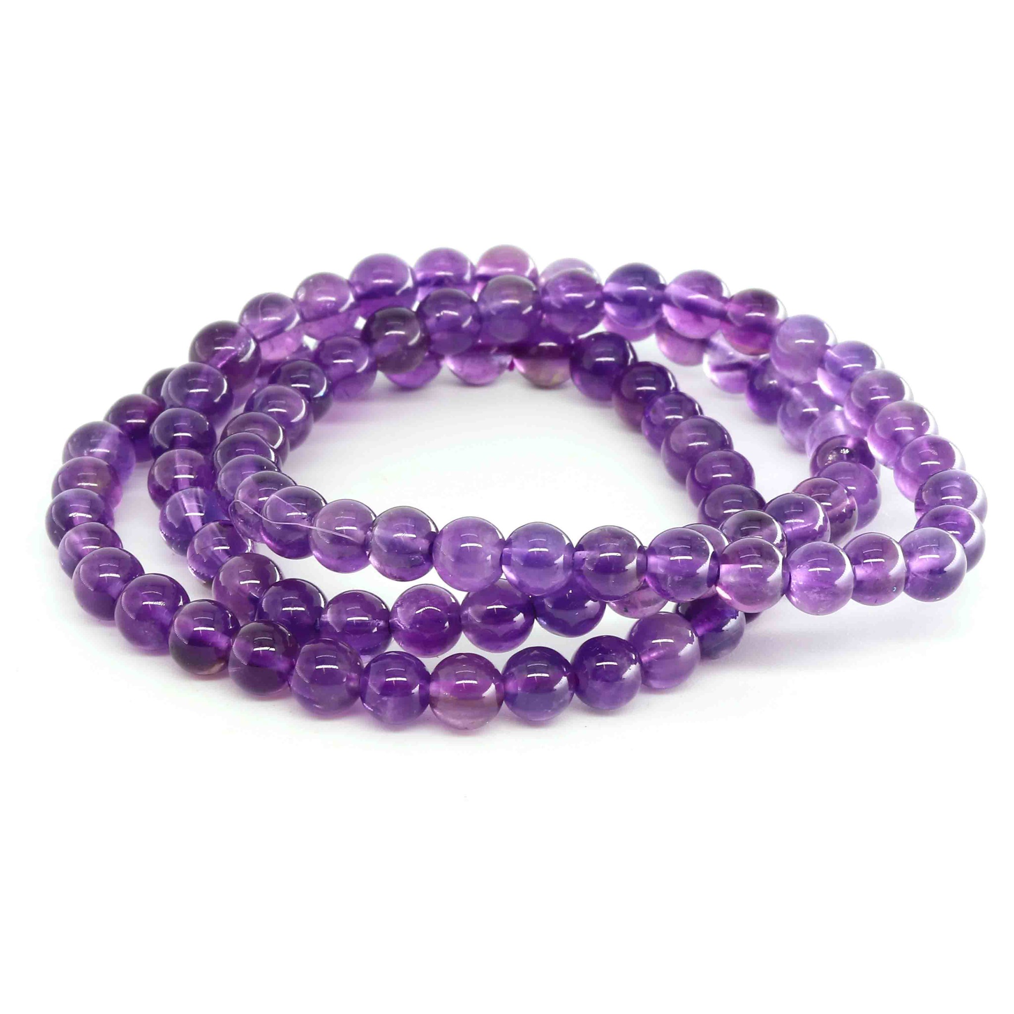 Immagine di Amethyst Kugeln  6mm Extra Armband