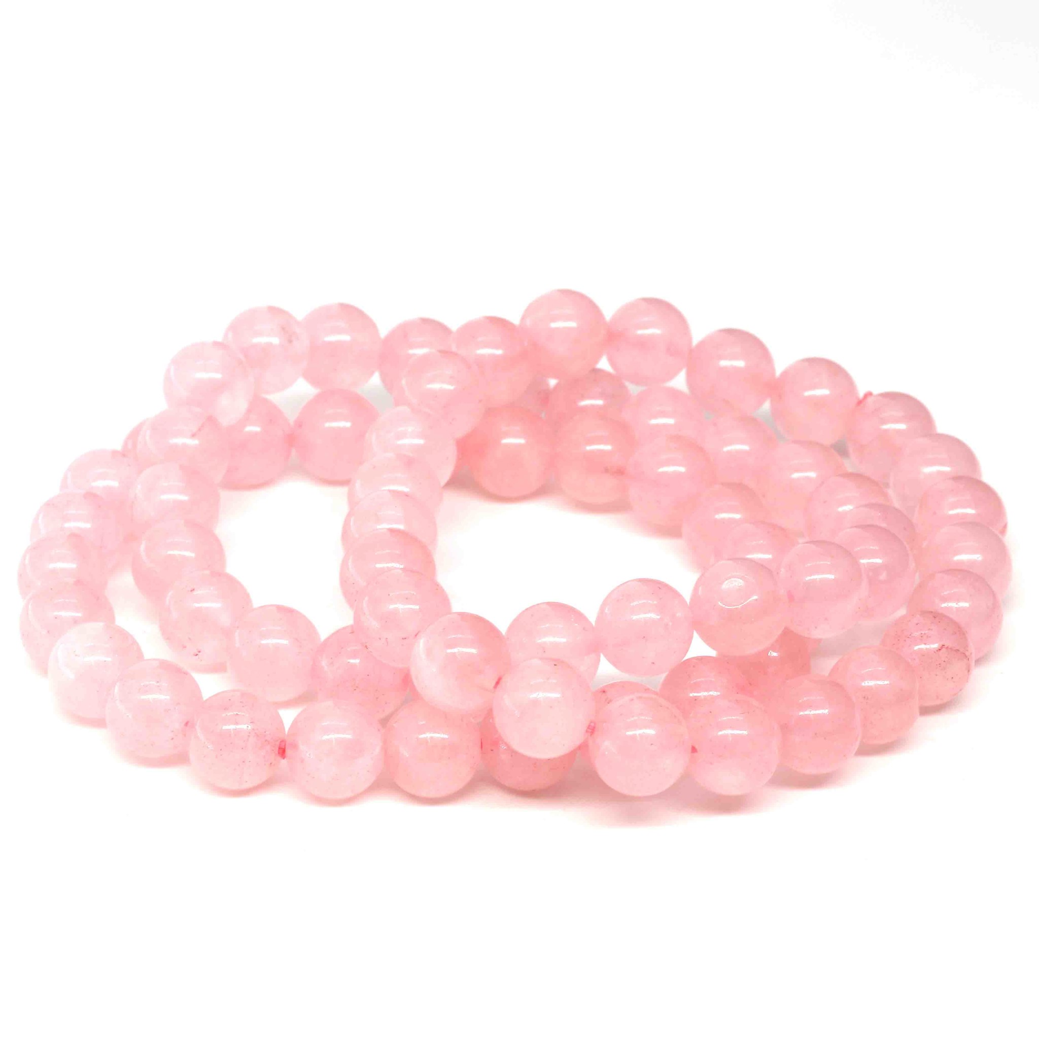 Bild von Rosenquarz Kugeln  8mm Armband Extra