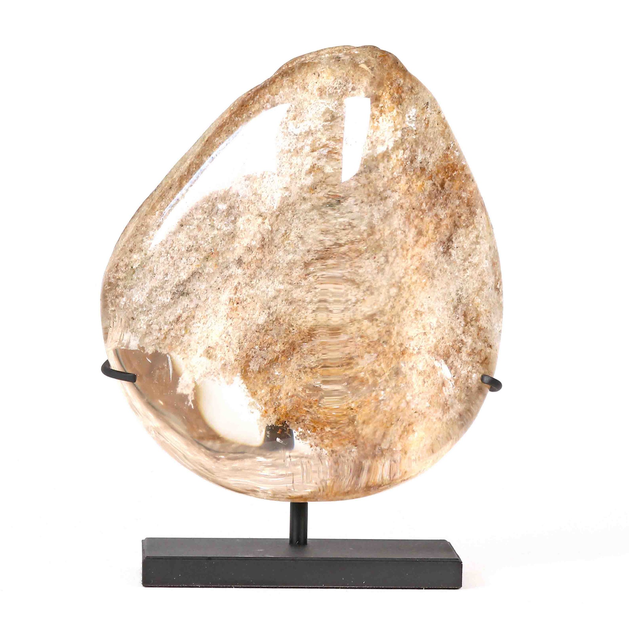 Immagine di Cristallo di rocca con inclusioni (Clorite) in esposizione