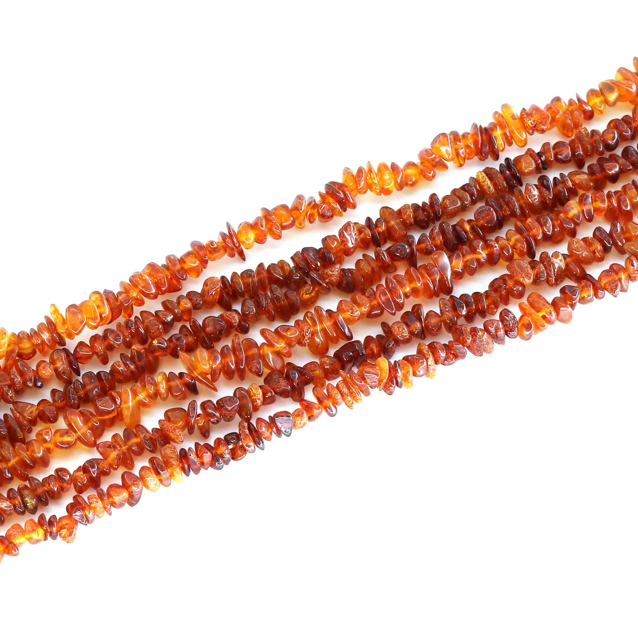 Bild von Bernstein Chips  6-8mm Strang, 80cm