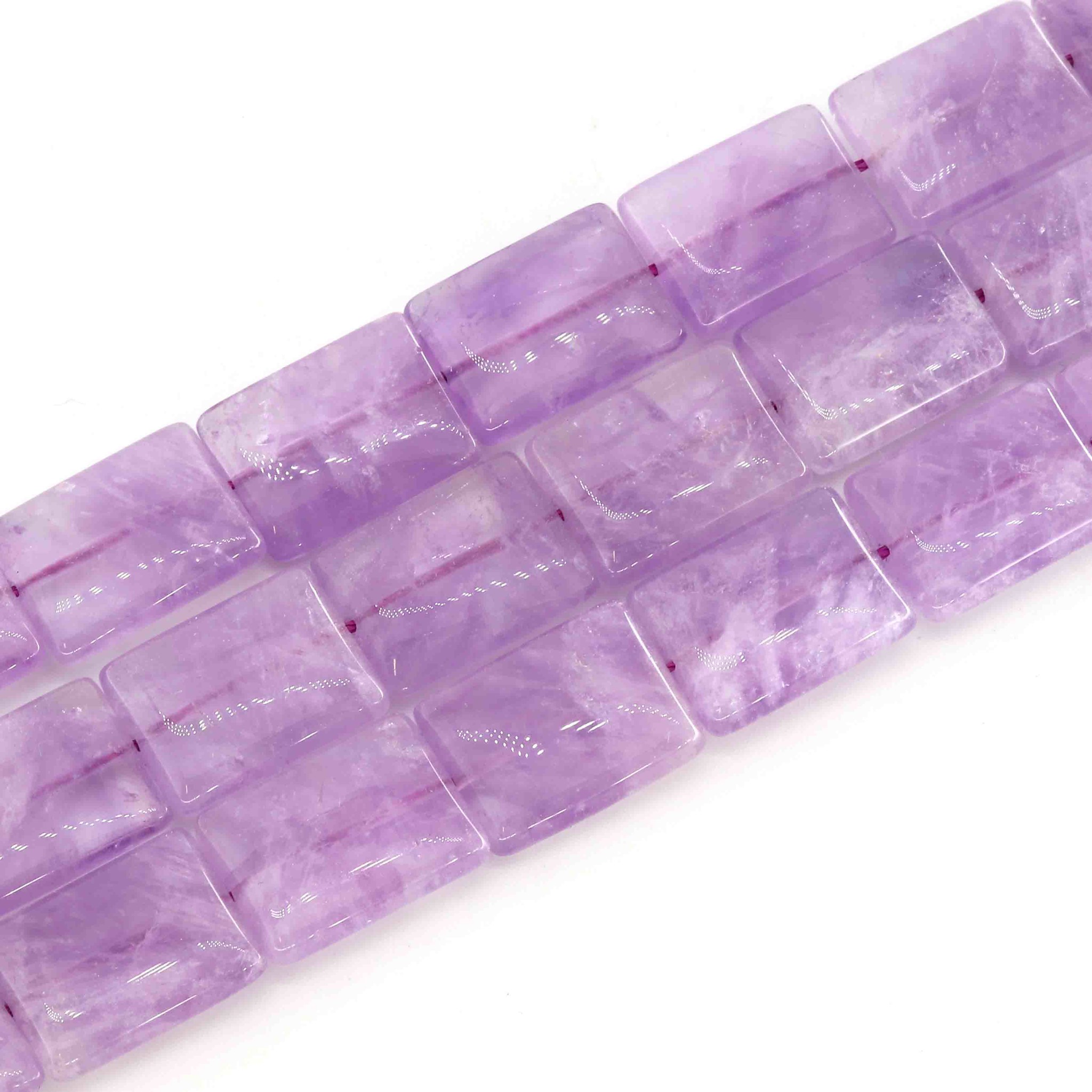 Bild von Amethyst Rechteck  15x20mm (Lavendel)